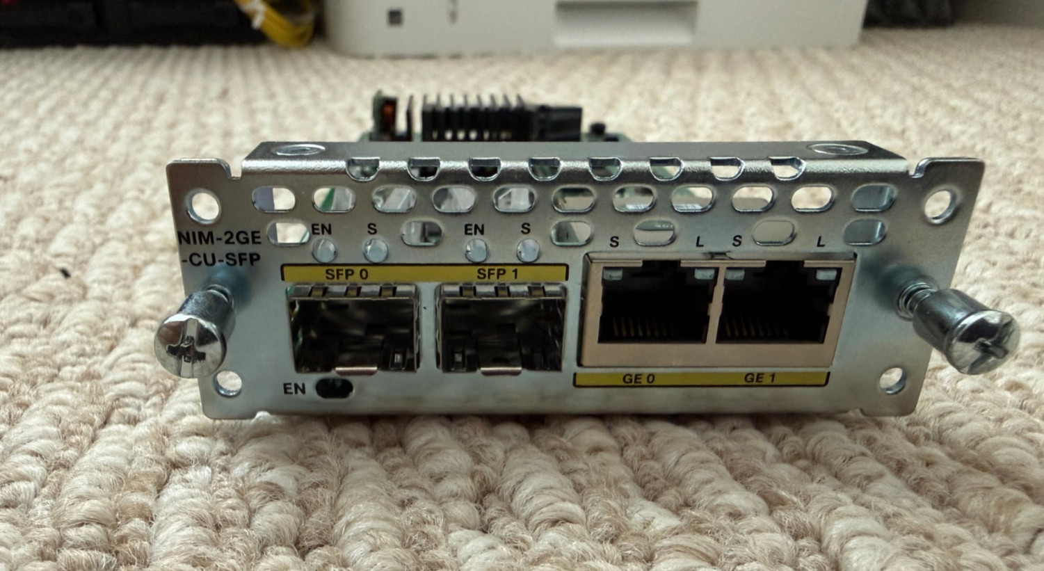 Cisco NIM-2GE-CU-SFP 2-port Gigabit Ethernet dual-mode GE/SFP Module
