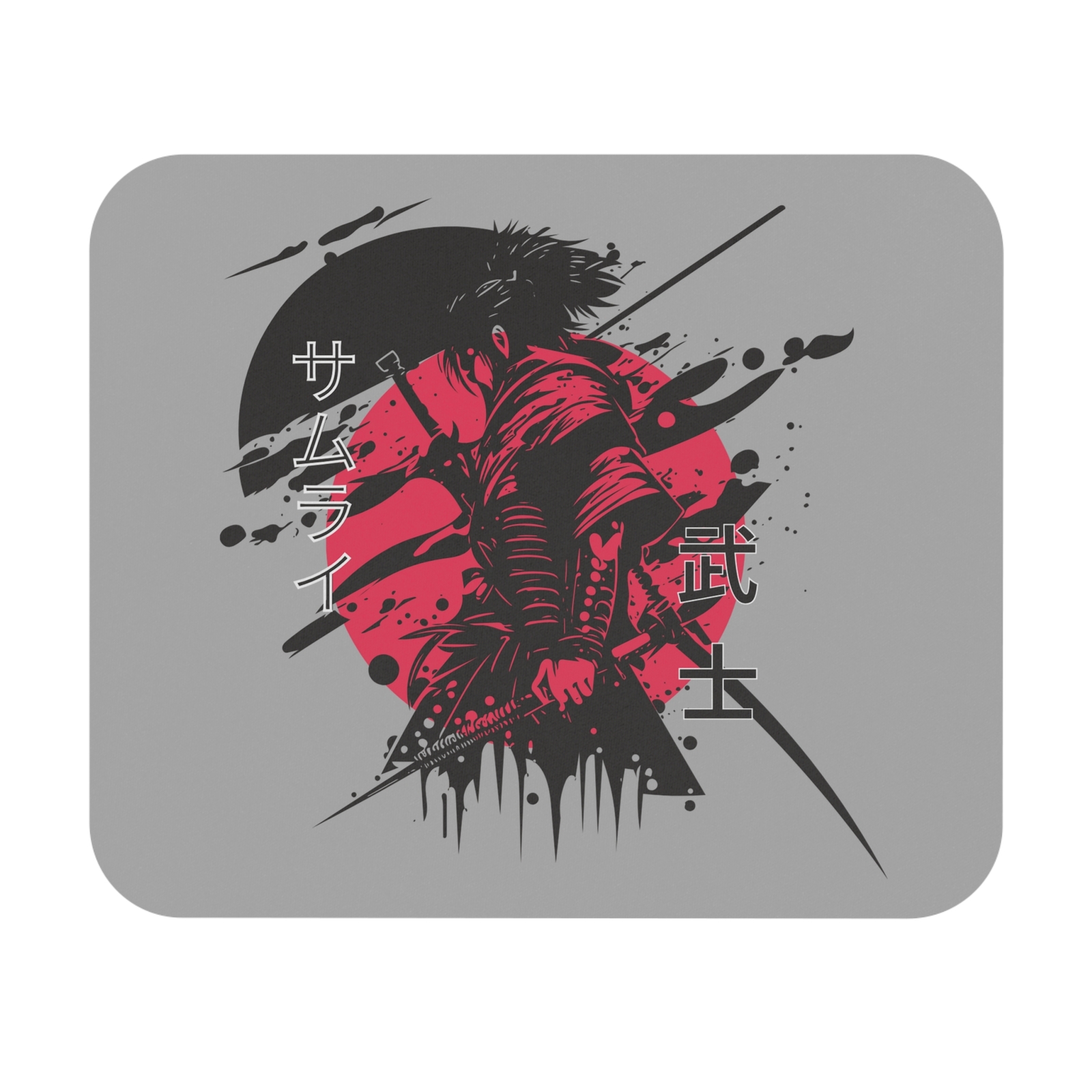 Samurai Warrior Mouse Pad - Artistic Gaming Desk Accessory