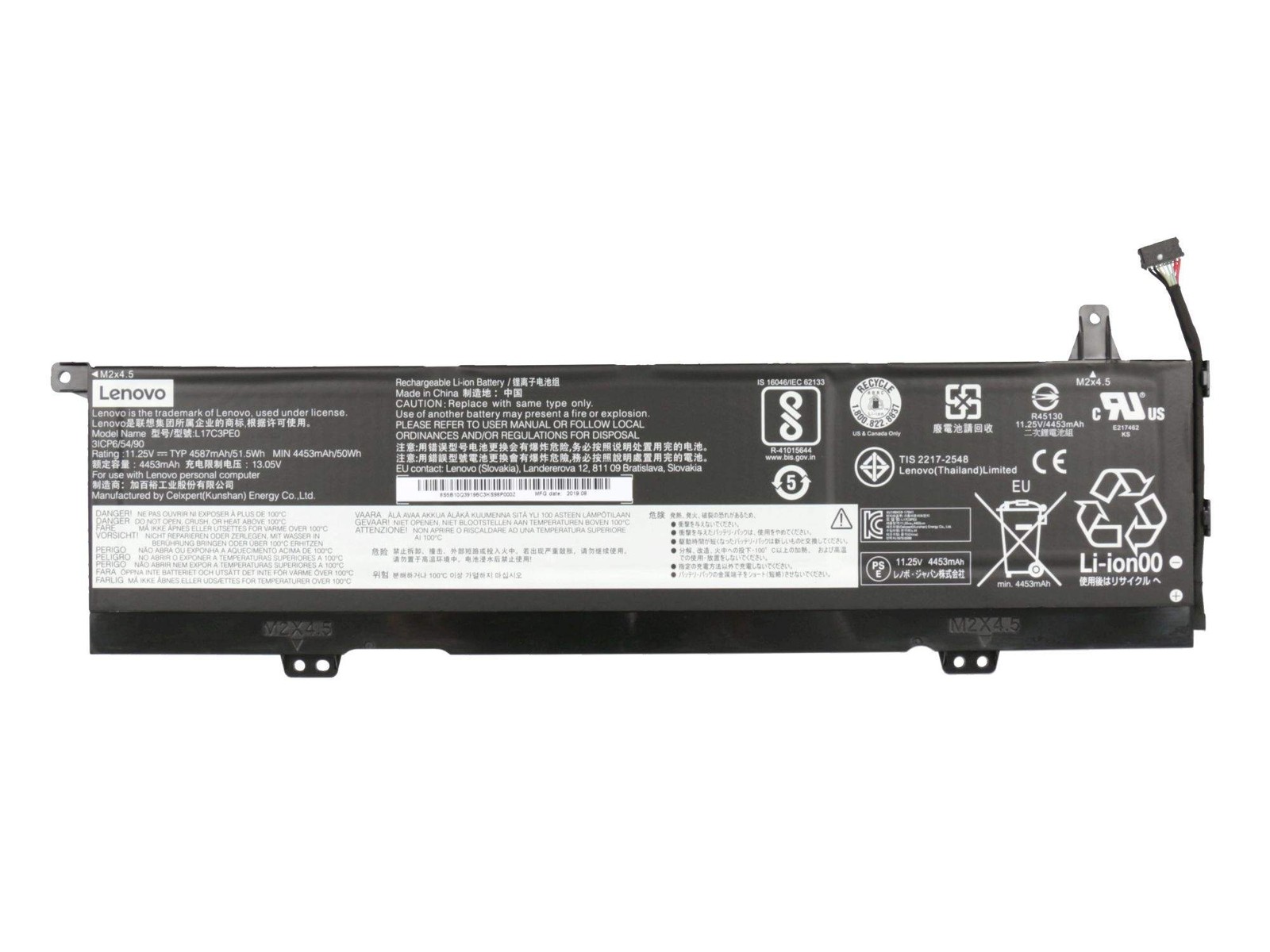 Lenovo L17L3PE0 Battery 51.5Wh Genuine 4,587mAh ~D~