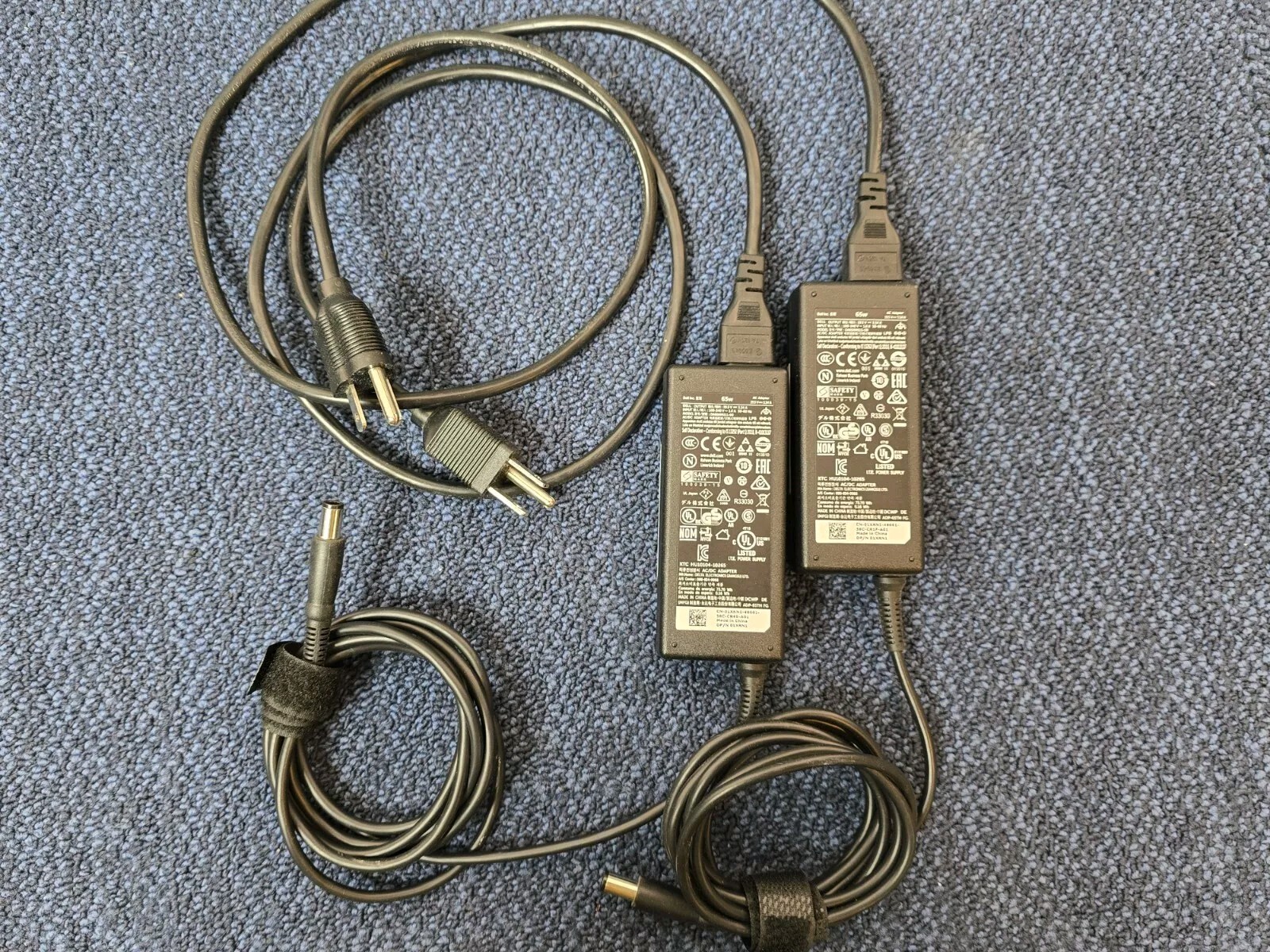DELL DA65NM111-00 19.5V 3.34A 65W Genuine AC Power Adapter Charger | Qty 2x Lot