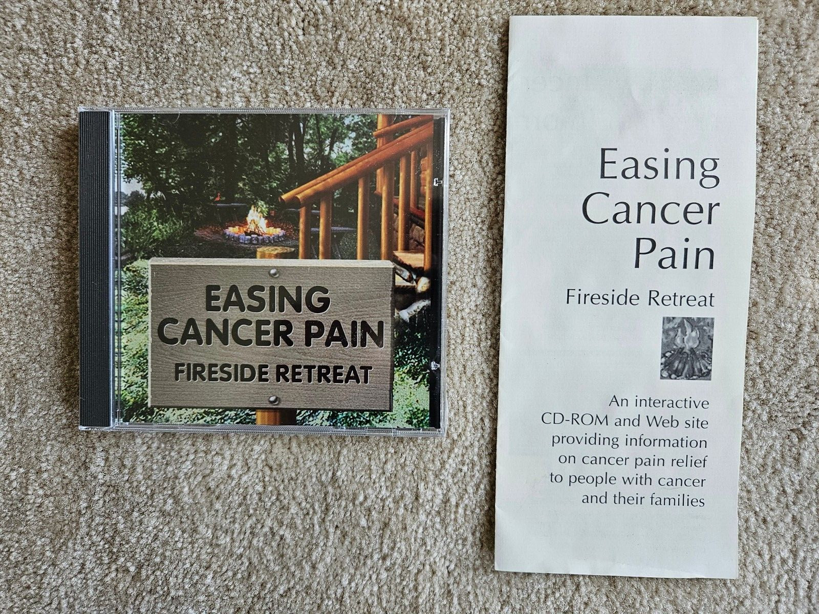 EASING CANCER PAIN - FIRESIDE RETREAT / CD-ROM NEW/SEALED