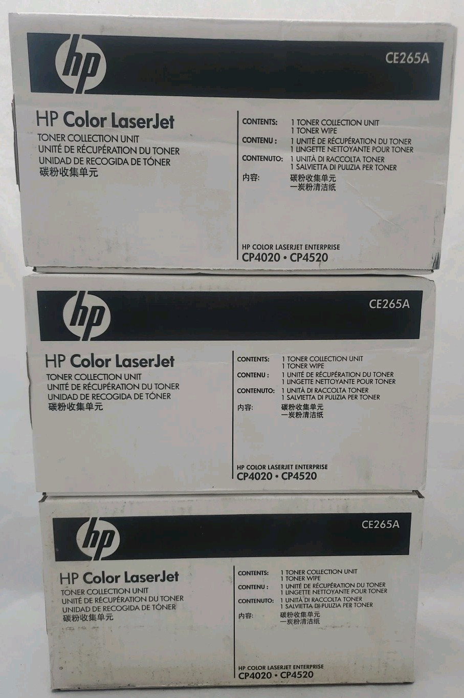 Lot Of 3) HP 648A CE265A Toner Collection Unit ~New