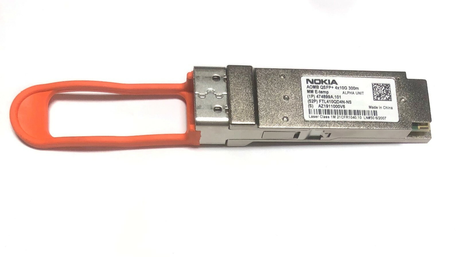 474899A.101 FTL410QD4N-NS NOKIA QSFP+ 4x10G 300m AOMB ALPHA UNIT SFP