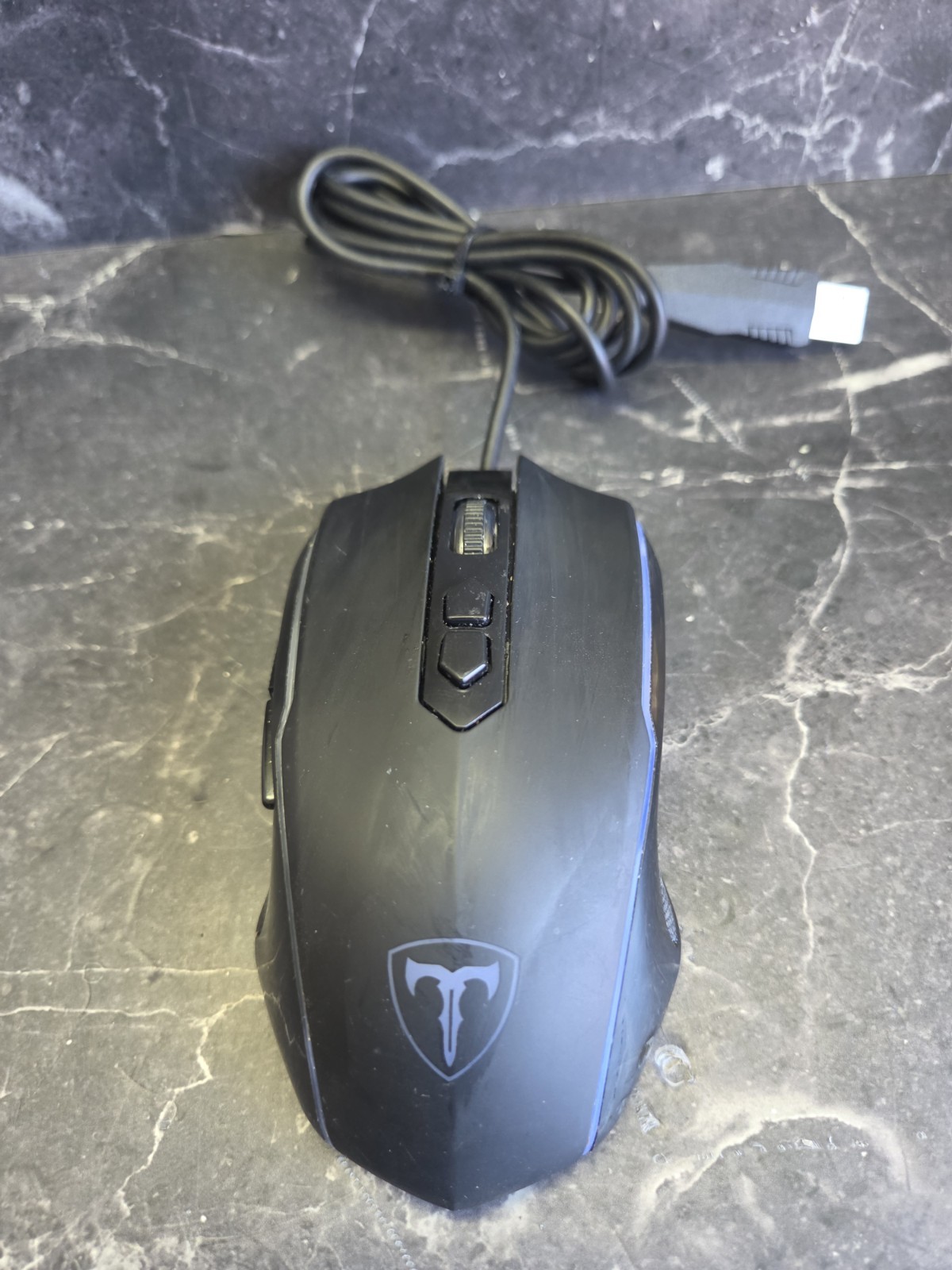 ET Easterntimes Tech Wired Gaming Mouse Model T16 - Black With Green Light.