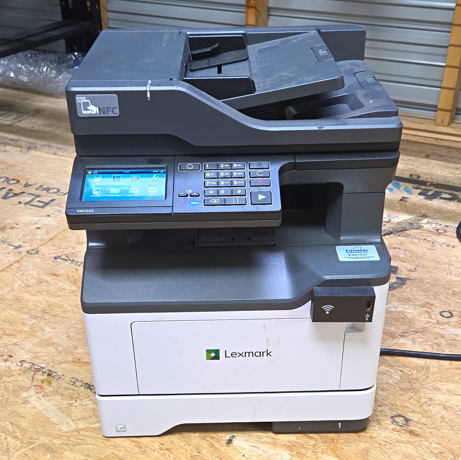 Lexmark XM1242 B&W Laser Wireless All-In-One Copier Fax Scanner 42ppm