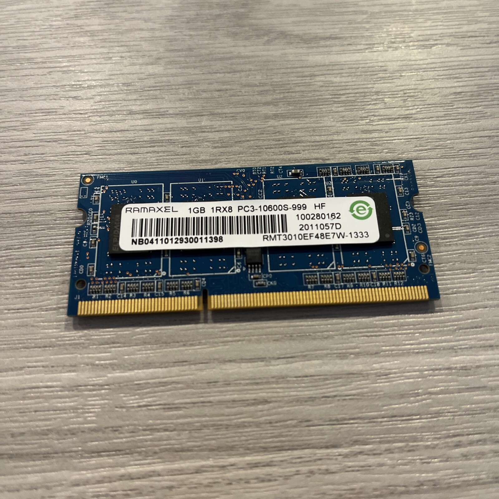 Ramaxel 1GB 1RX8 PC3-10600S-999 DDR3-1333 MHz Laptop Memory Module