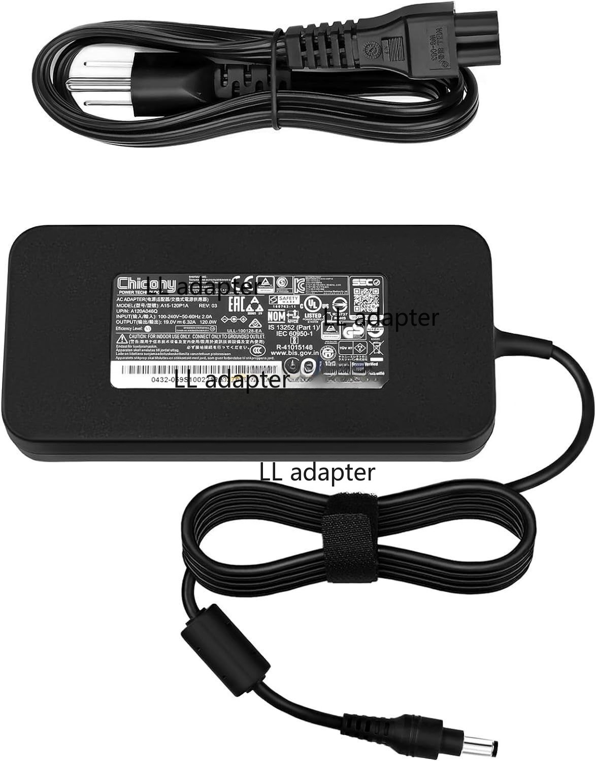 Genuine 120W 6.32A Charger for LG 17U70N 15U70P 120W A15-120P1A ADP-120RH B