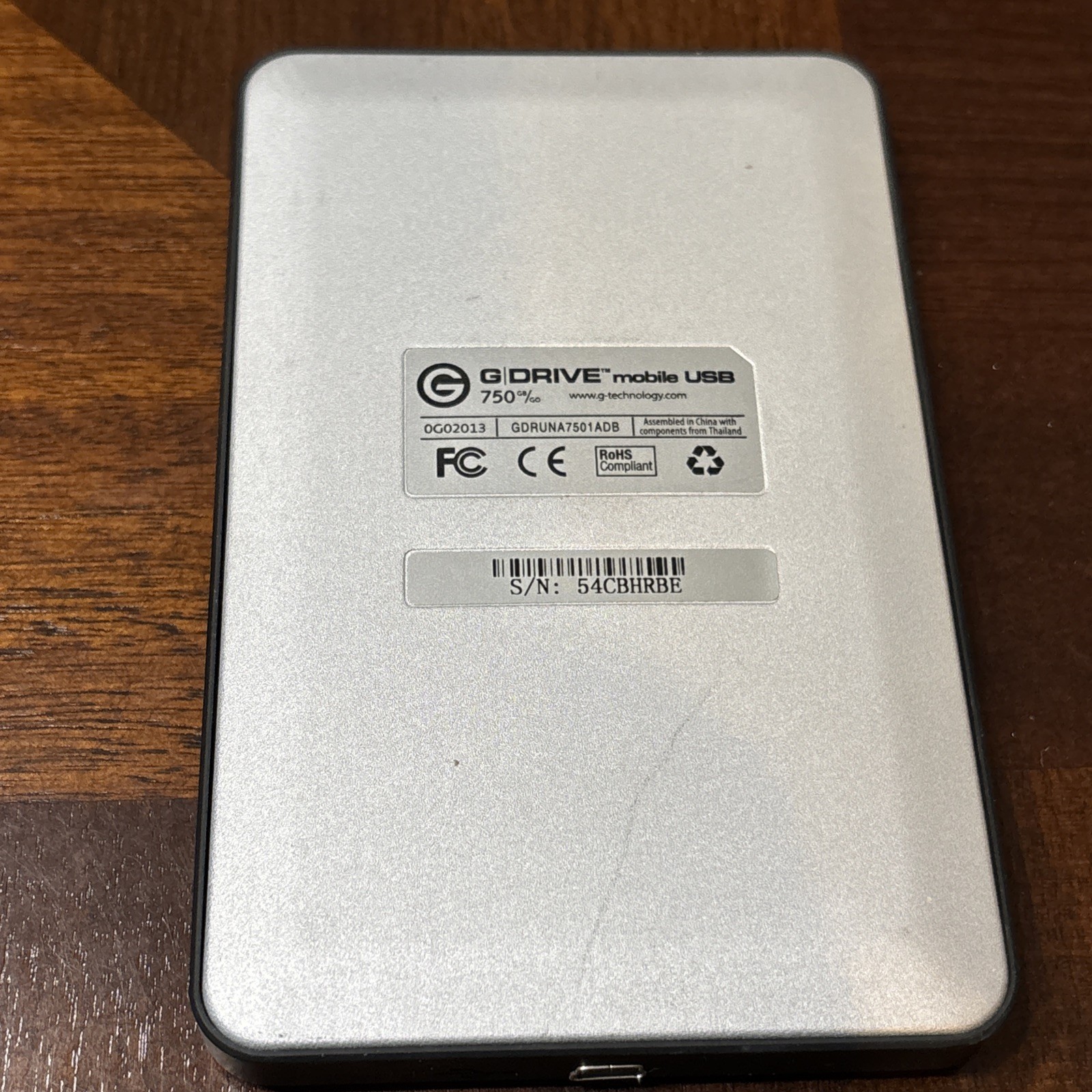 G Drive Mobile USB -750 GB Portable Drive
