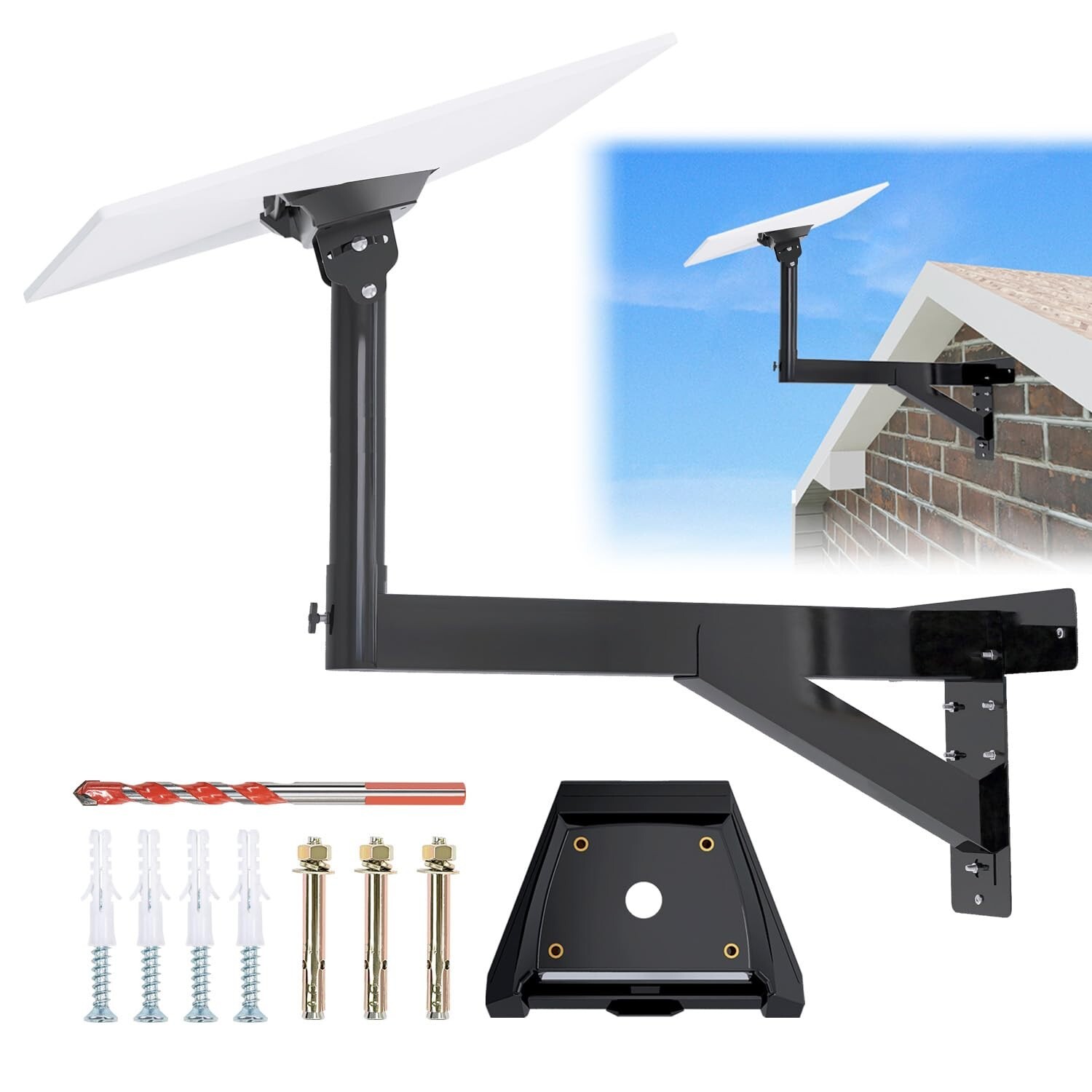 Starlink Gen 3 Mount,Ybervont Starlink Mounting Kit , Heavy Duty Long Wall Mount