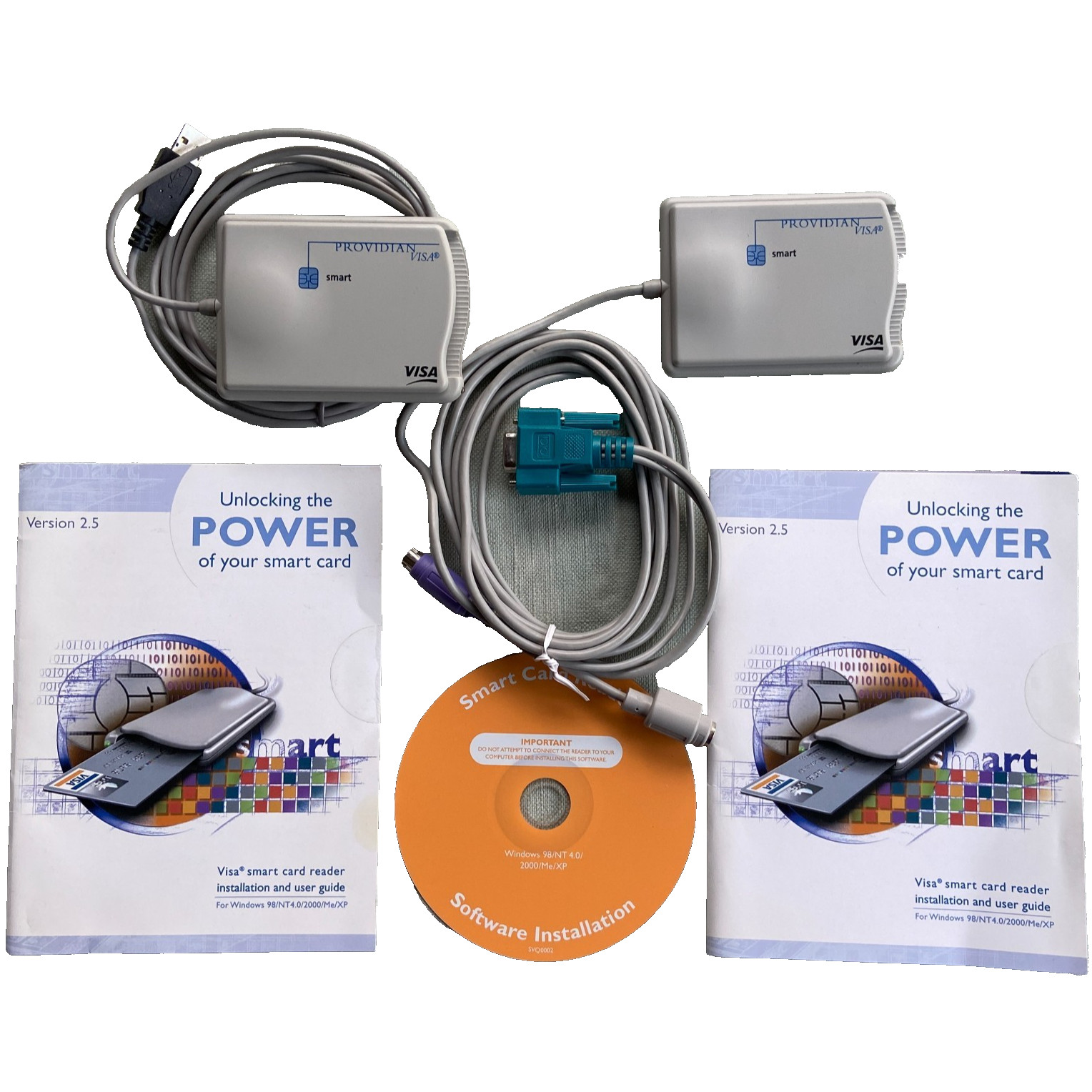 Providian GCR432 Visa Smart Credit Card Reader Software Install CD Lot 2 "Unlock