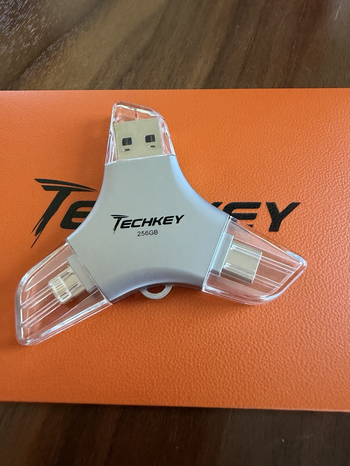 Techkey 256GB 3 In One USB Flash Drive