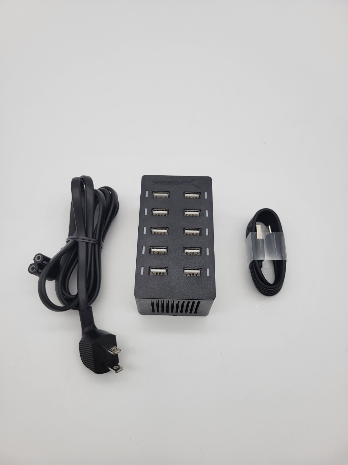 Sabrent AX-TPCS/TU63 60 Watt - Black - (12 Amp) 10 Port USB Rapid Charger