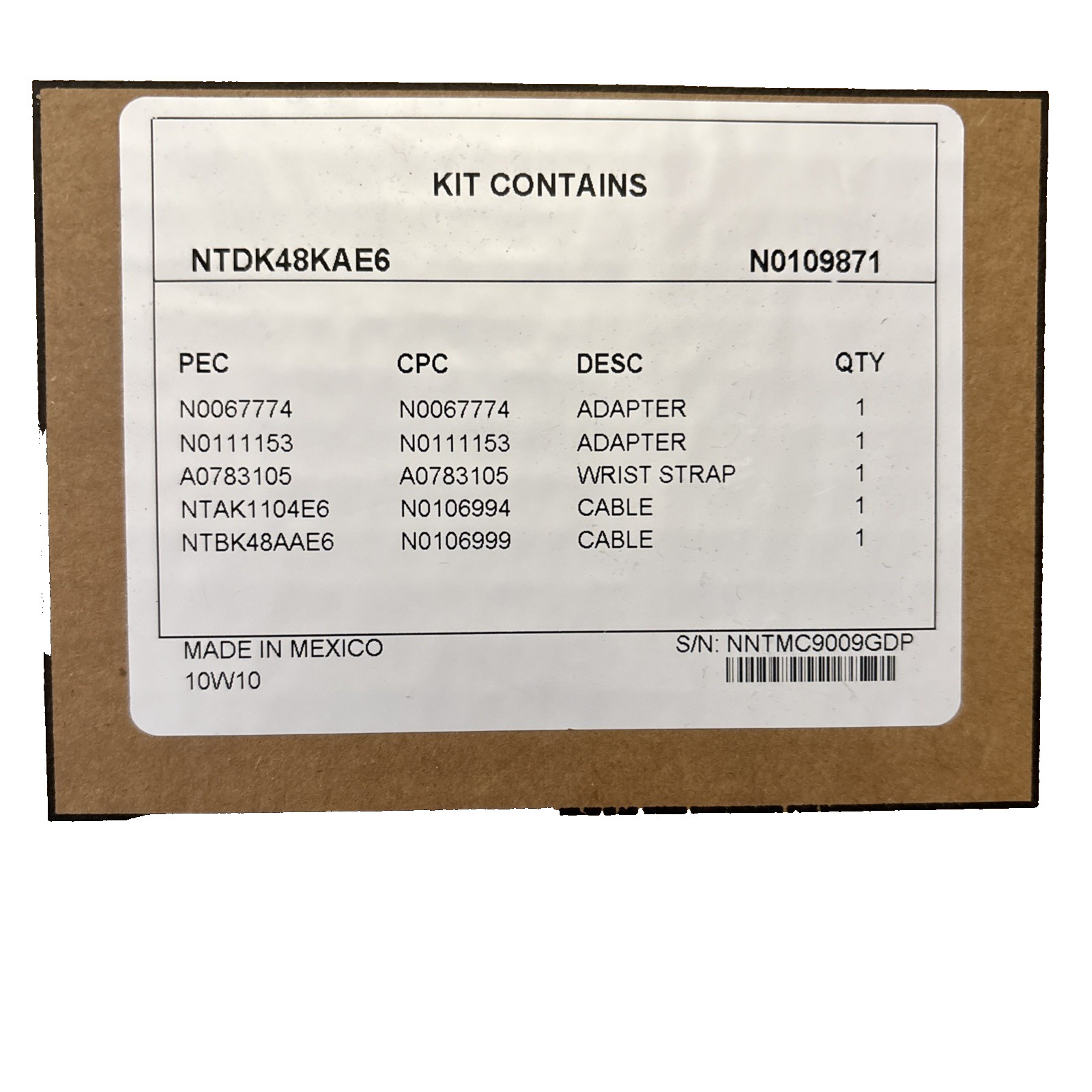 Nortel Cabinet and Chassis Main Cable Kit NTDK48KAE6