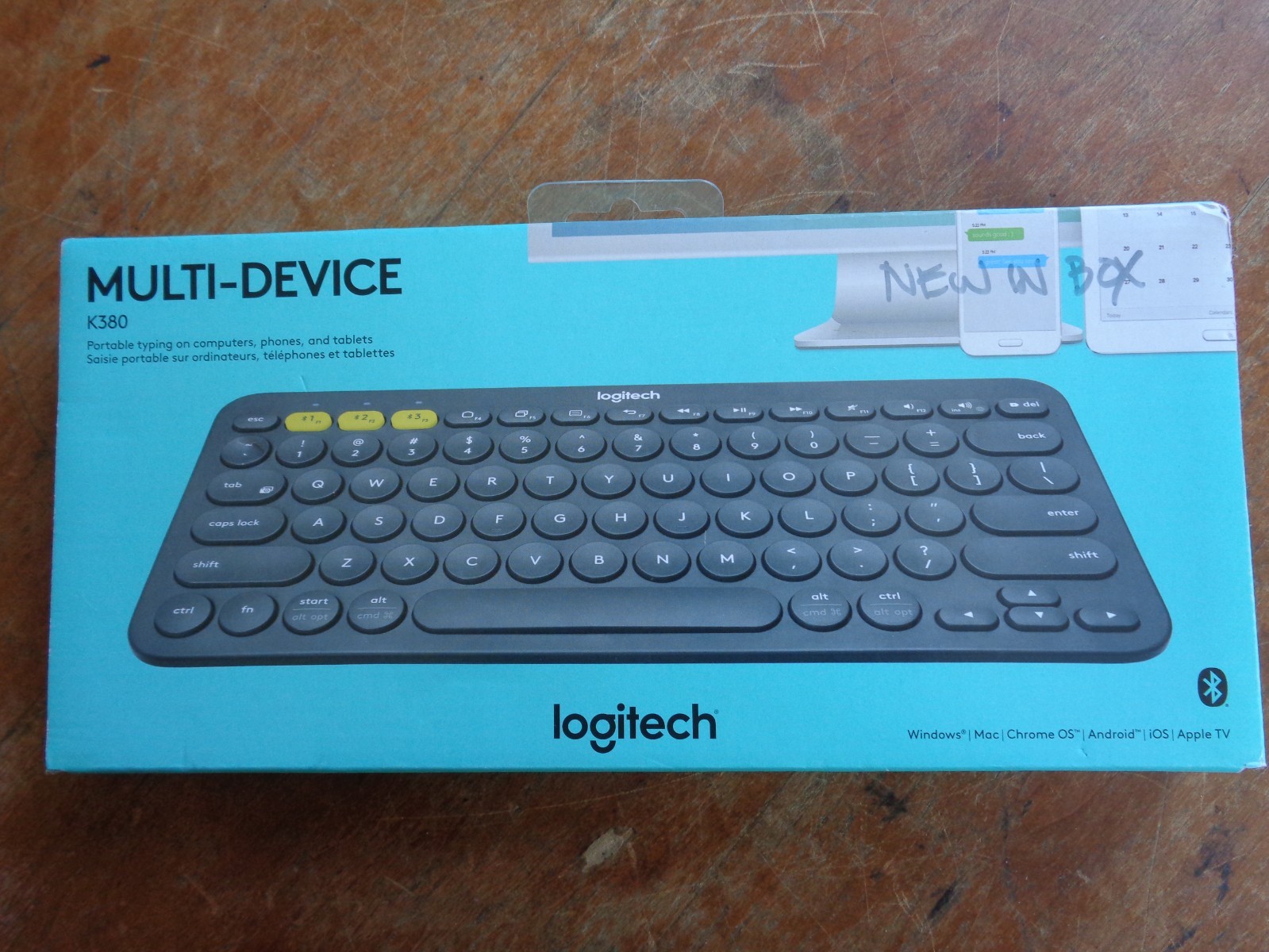 Logitech K380 Multi-Device PORTABLE Bluetooth Keyboard Retail Sealed