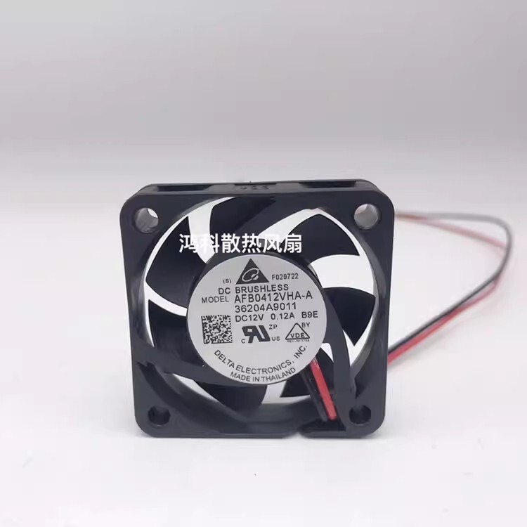 Delta AFB0412VHA-A 4010 DC12V 0.12A 4CM 2-Wire Silent Cooling Fan