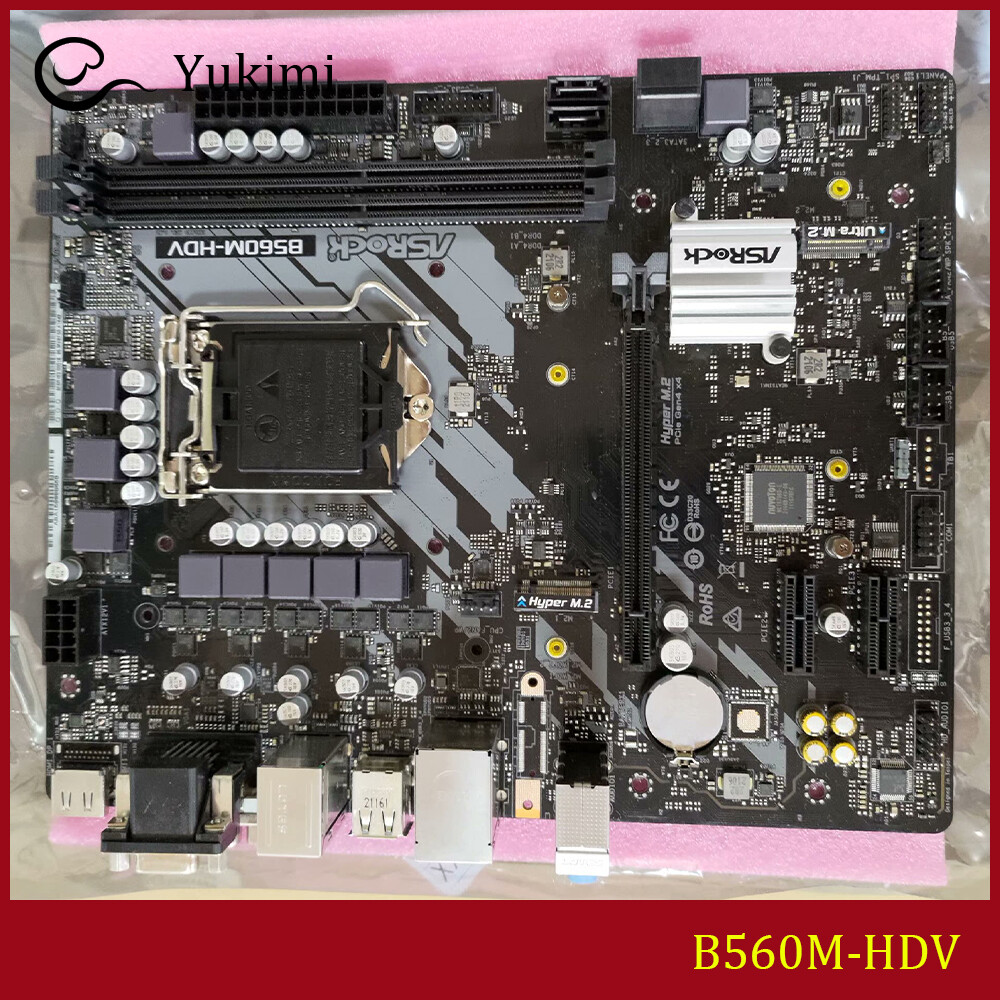 FOR ASROCK B560M-HDV LGA 1200 DDR4*2 64GB Intel Micro ATX Motherboard Test OK