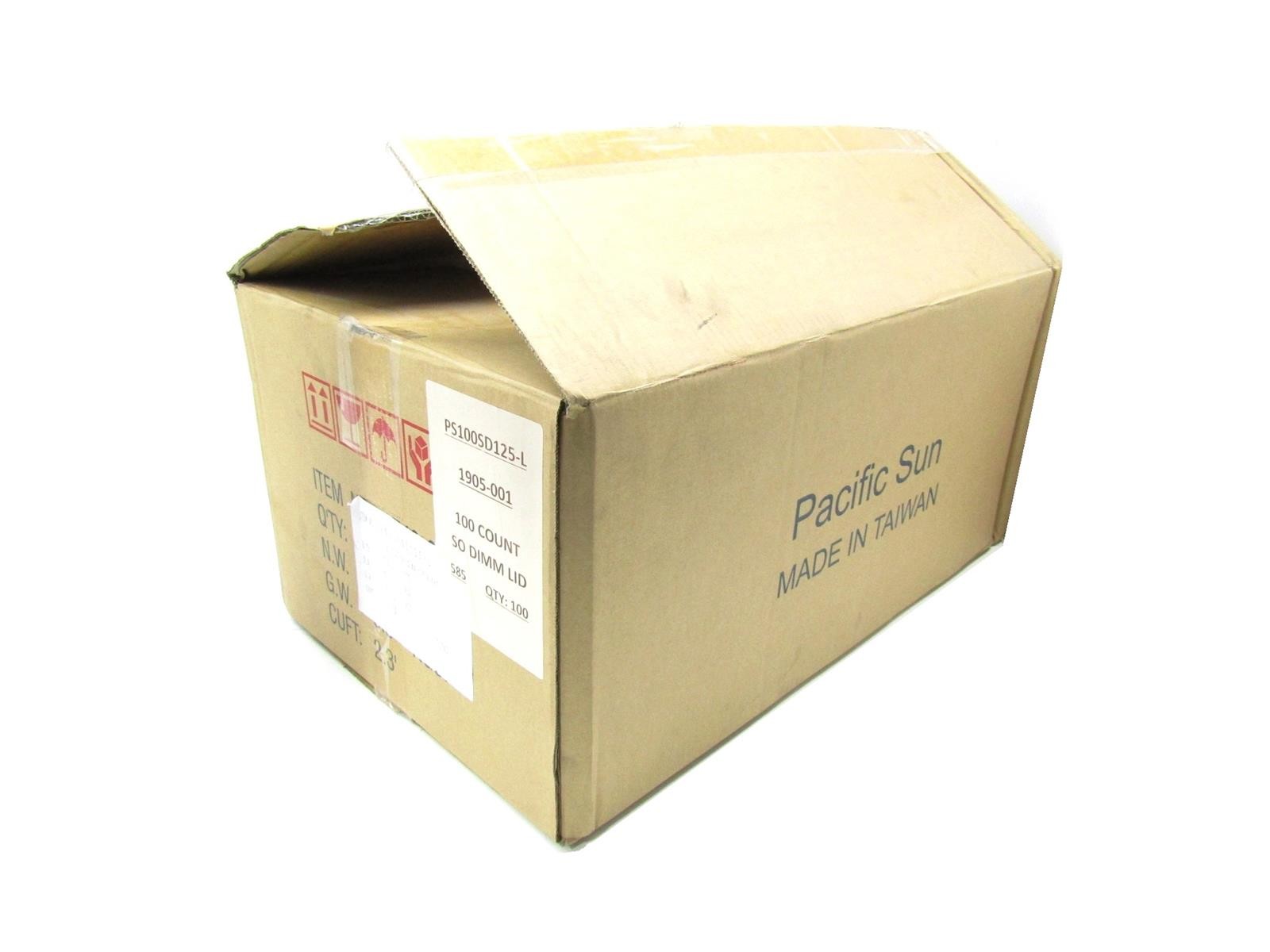 Pacific Sun Packaging 1905-001 100x Count SO DIMM Memory Module Tray Lids