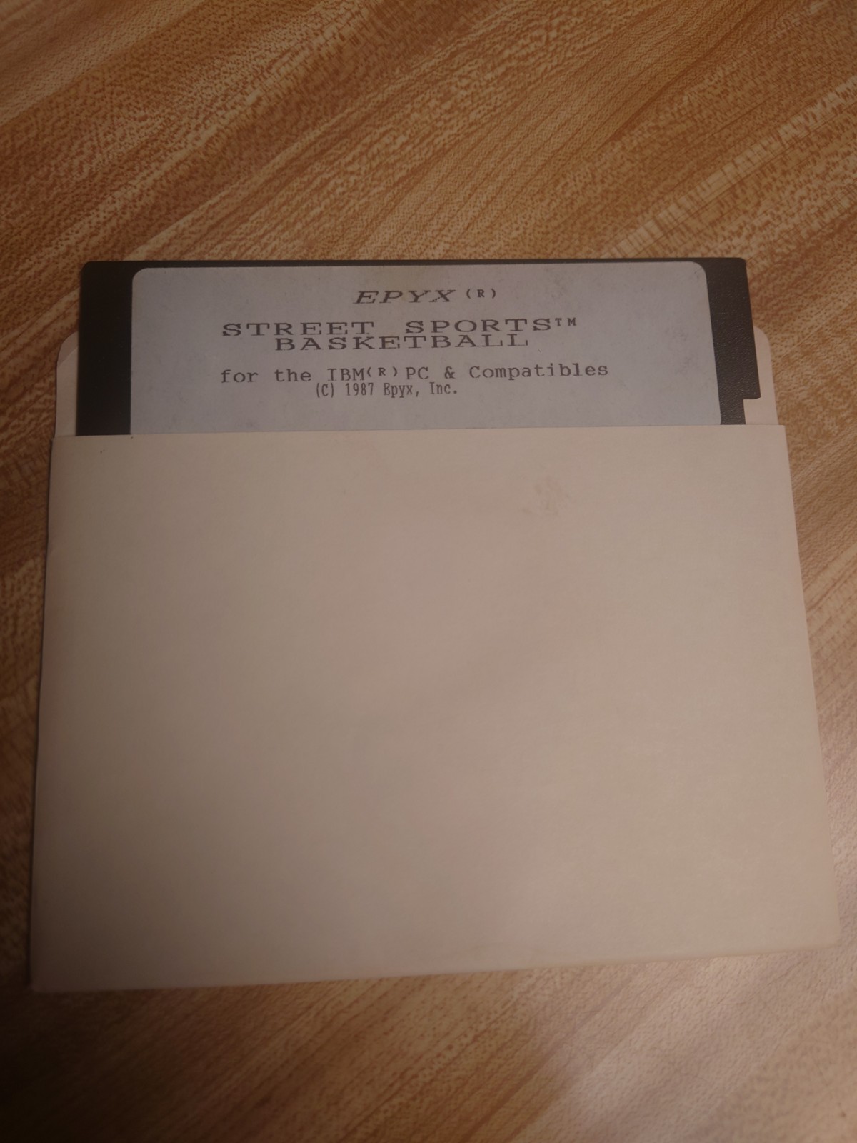 VINTAGE 1987 EPYX STREET SPORTS BASKETBALL PC 5.25 FLOPPY DISK ONLY NR