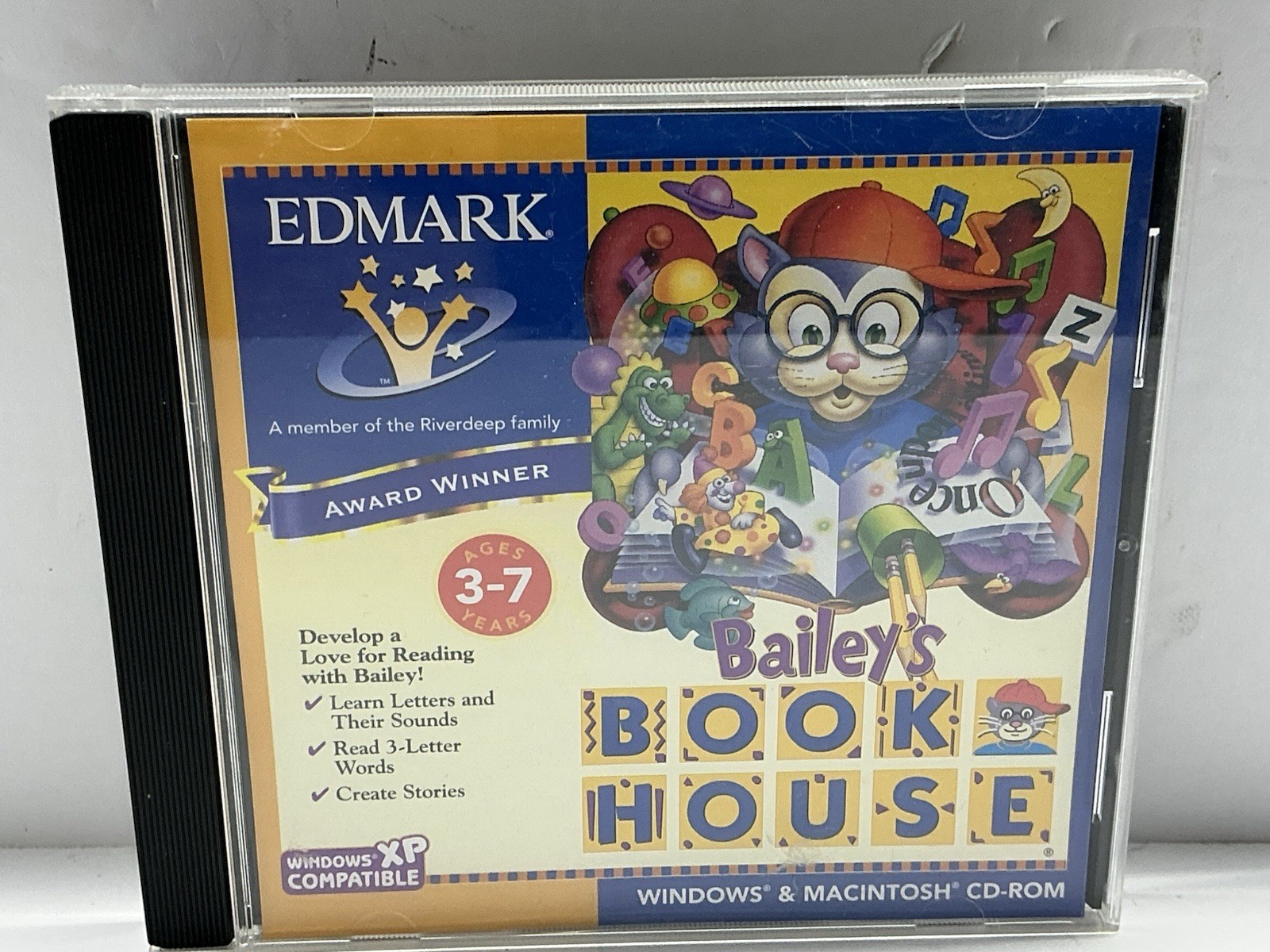Bailey's Book House PC Mac CD-ROM Edmark Ages 3-7 Educational Reading Game