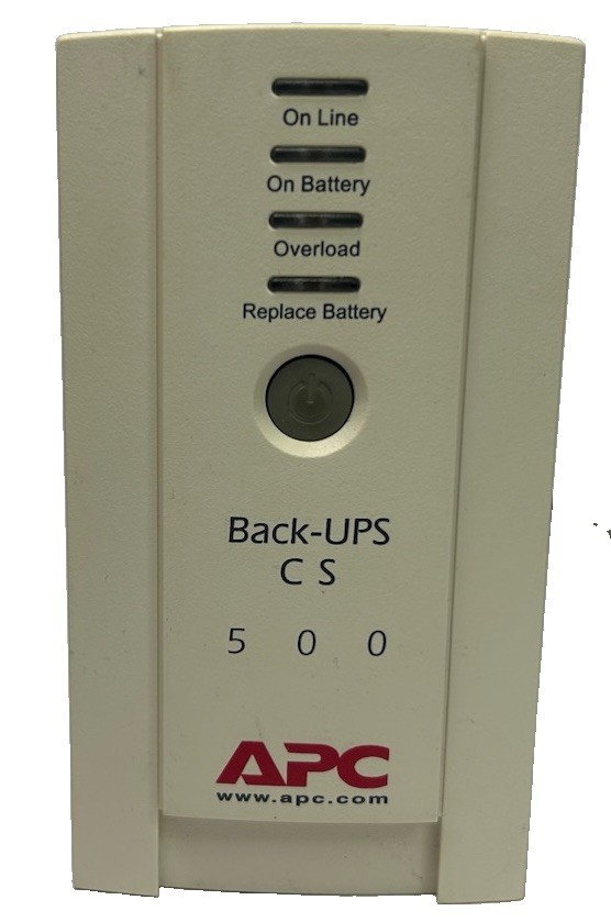 APC Back-UPS CS 500 BK500 UPS Battery Backup 6 Outlet No Battery QTY 