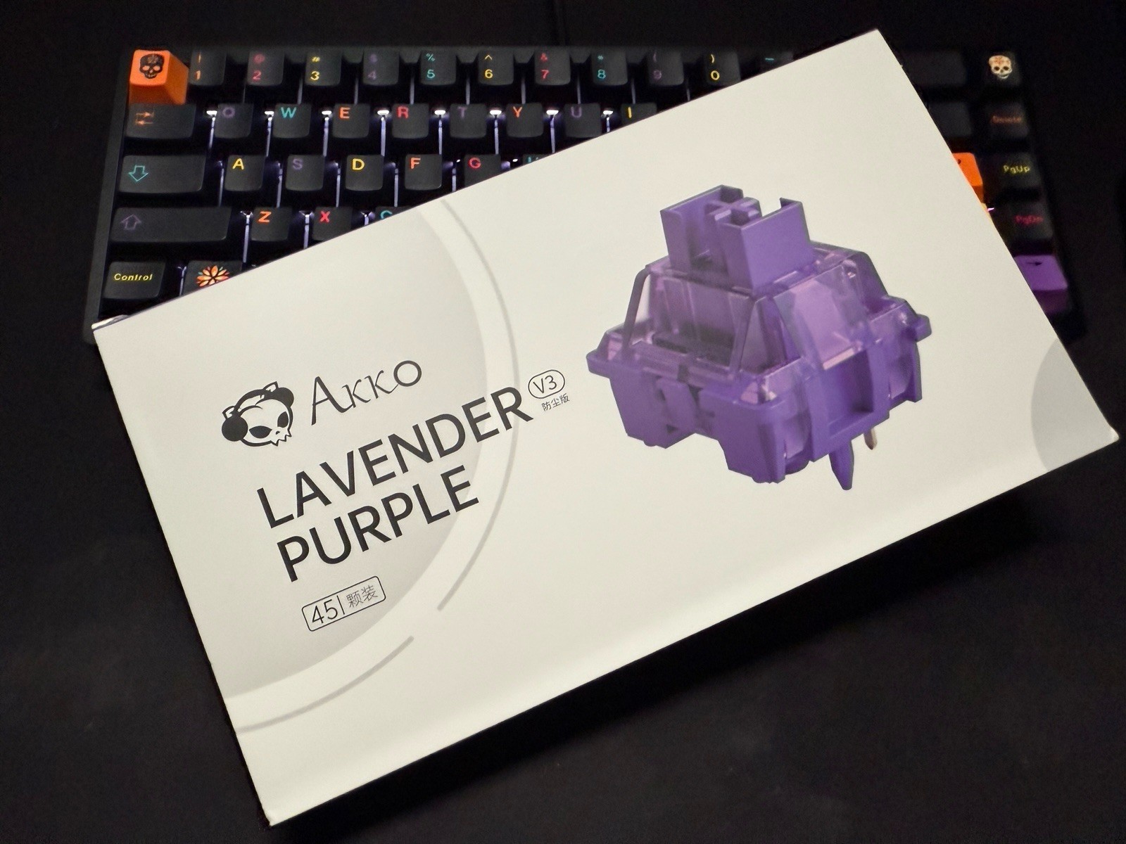 Akko V3 Lavender Purple Pro Keyboard Gaming Keyboard, 5-Pin Tactile Switches 45p