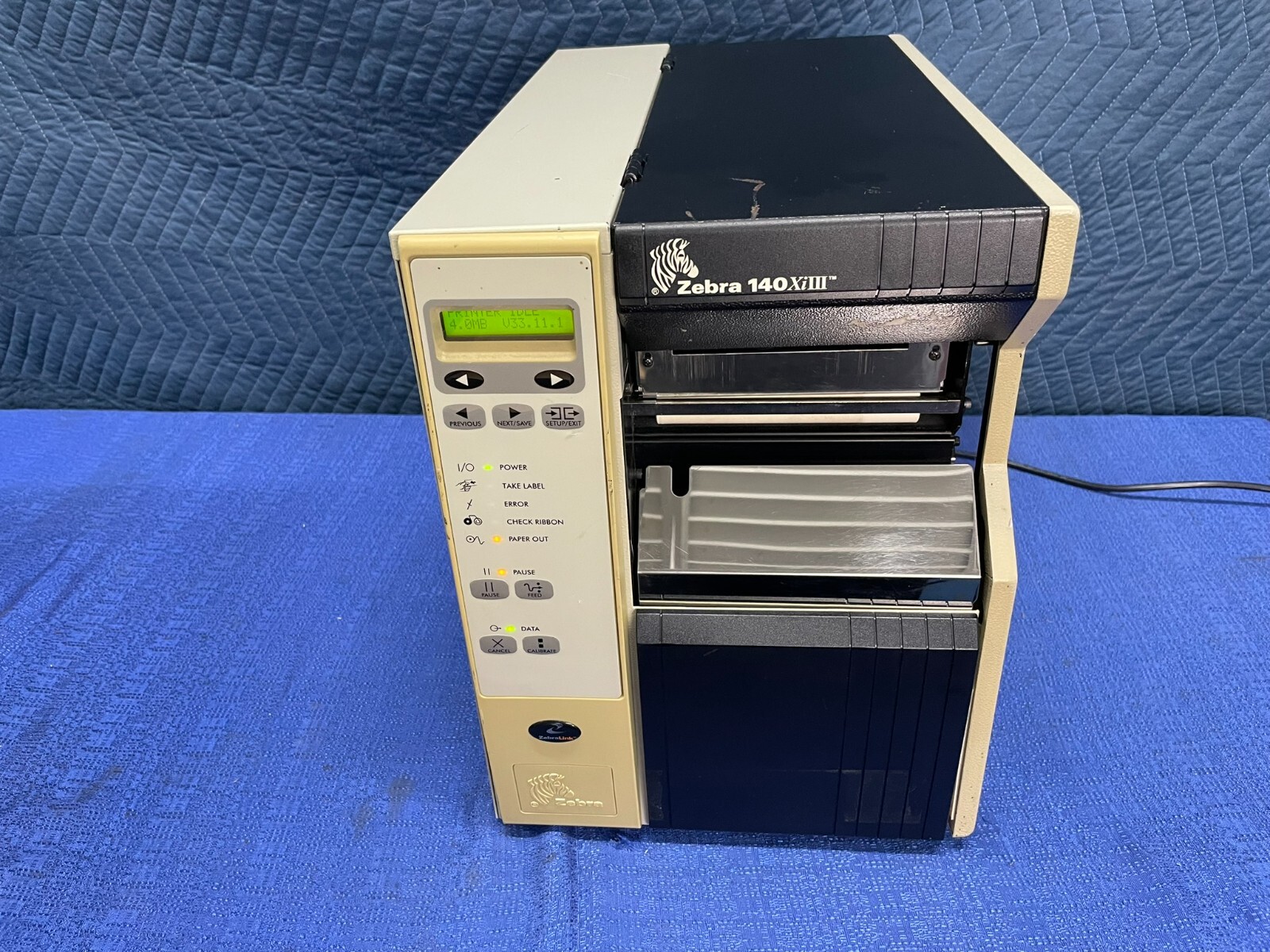Zebra 140Xi III (140-101-00000) Label Thermal Printer with Power Cable