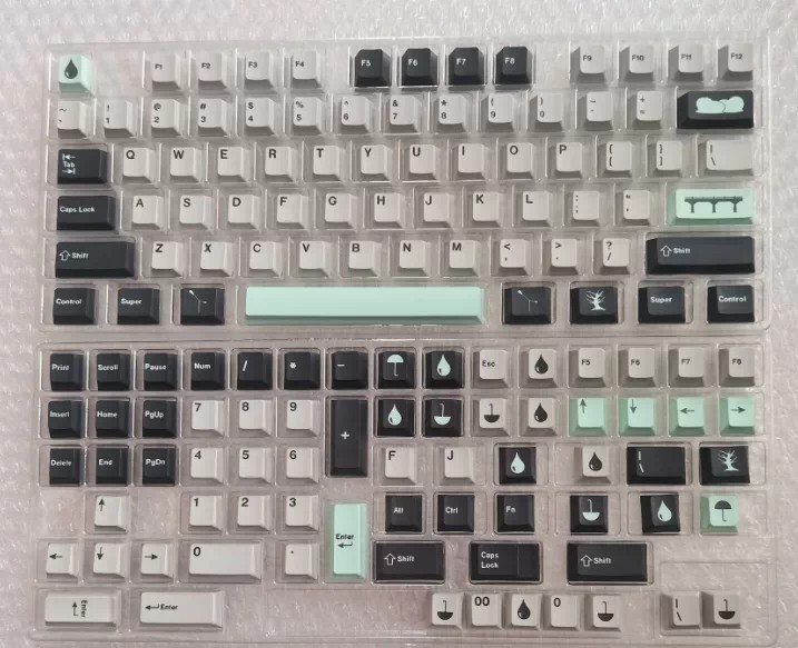 GMK Rainy Day 140 Keys PBT Dye-Sub Keycaps OEM Profile For Mechanical Keyboard