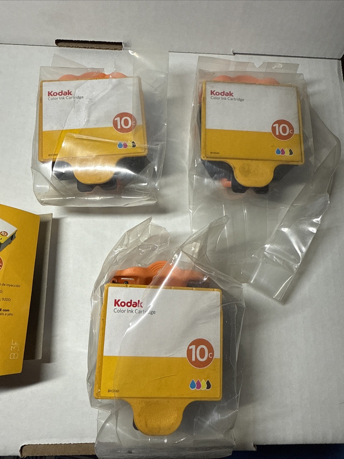 3 GENUINE Kodak 10c Color Ink Cartridge 10 CAT 8946501 Unused Easyshare ESP NEW