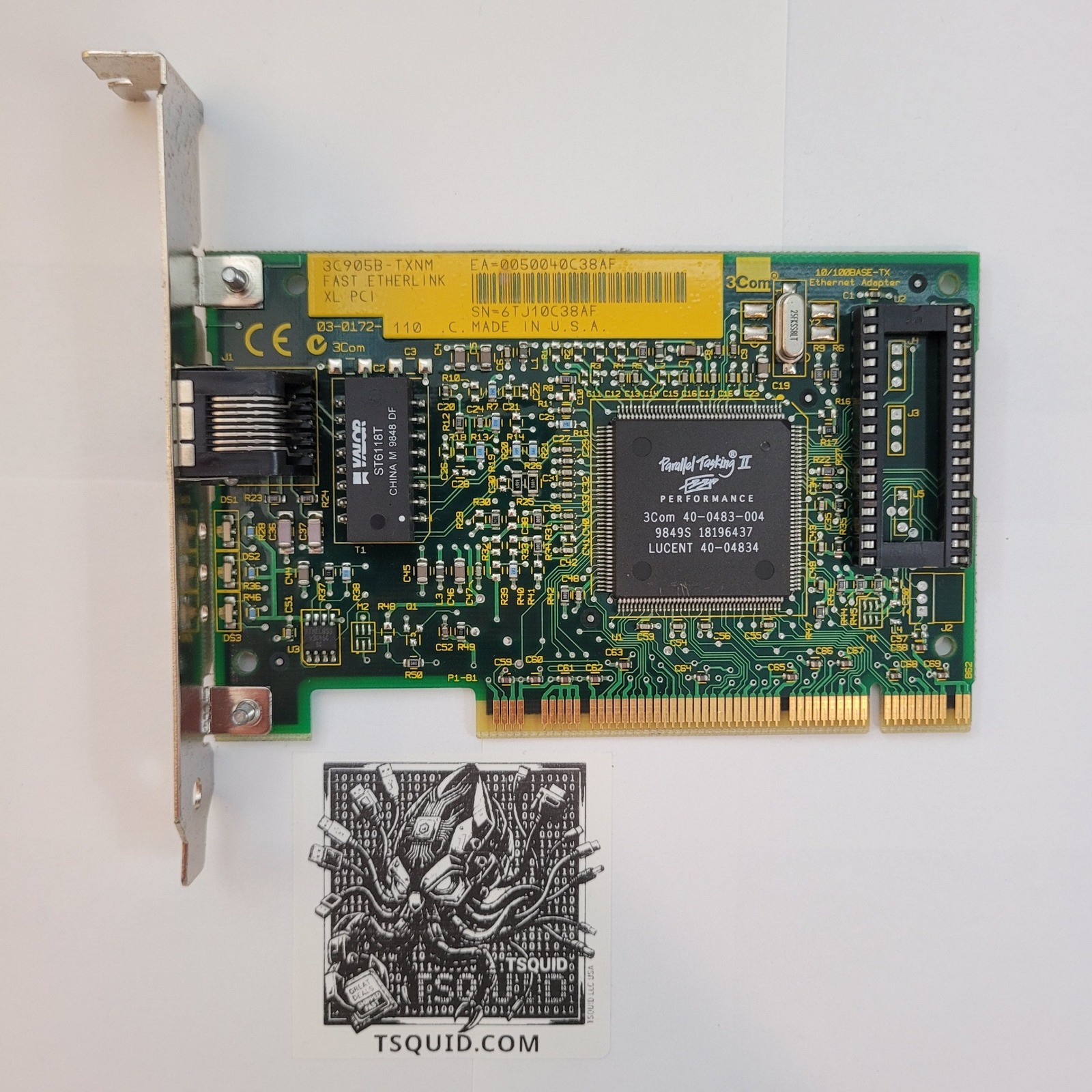 3Com Ethernet Adapter 3C905B-TXNM Fast EtherLink XL PCI 10/100 Network Card