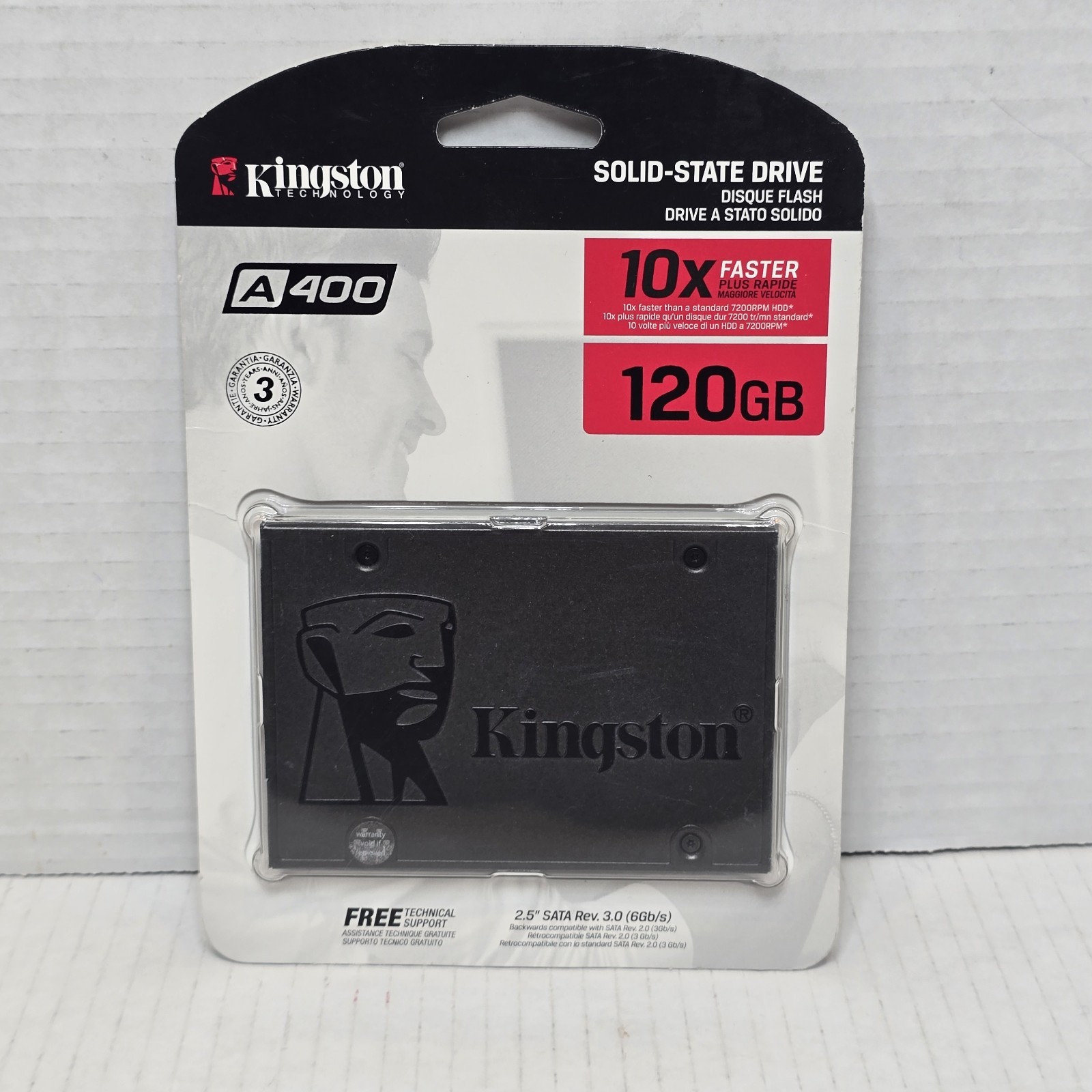 Kingston Technology A400 120GB SSD Solid State Drive 2.5" SATA Rev. 3.0 (6gb/s)