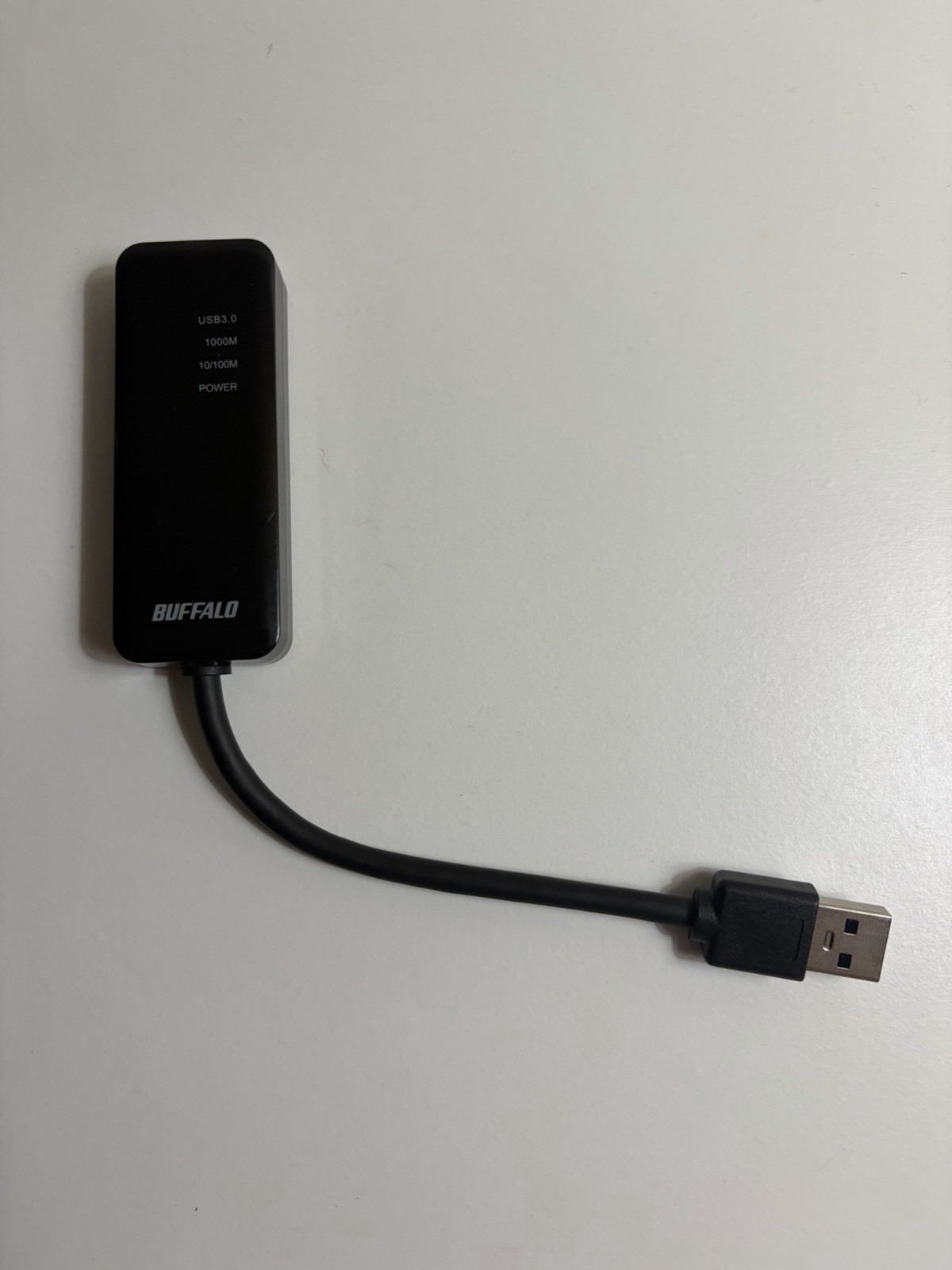 BUFFALO Wired LAN Adapter LUA4-U3-AGTE-WH Black Giga USB3.0 Support Untested
