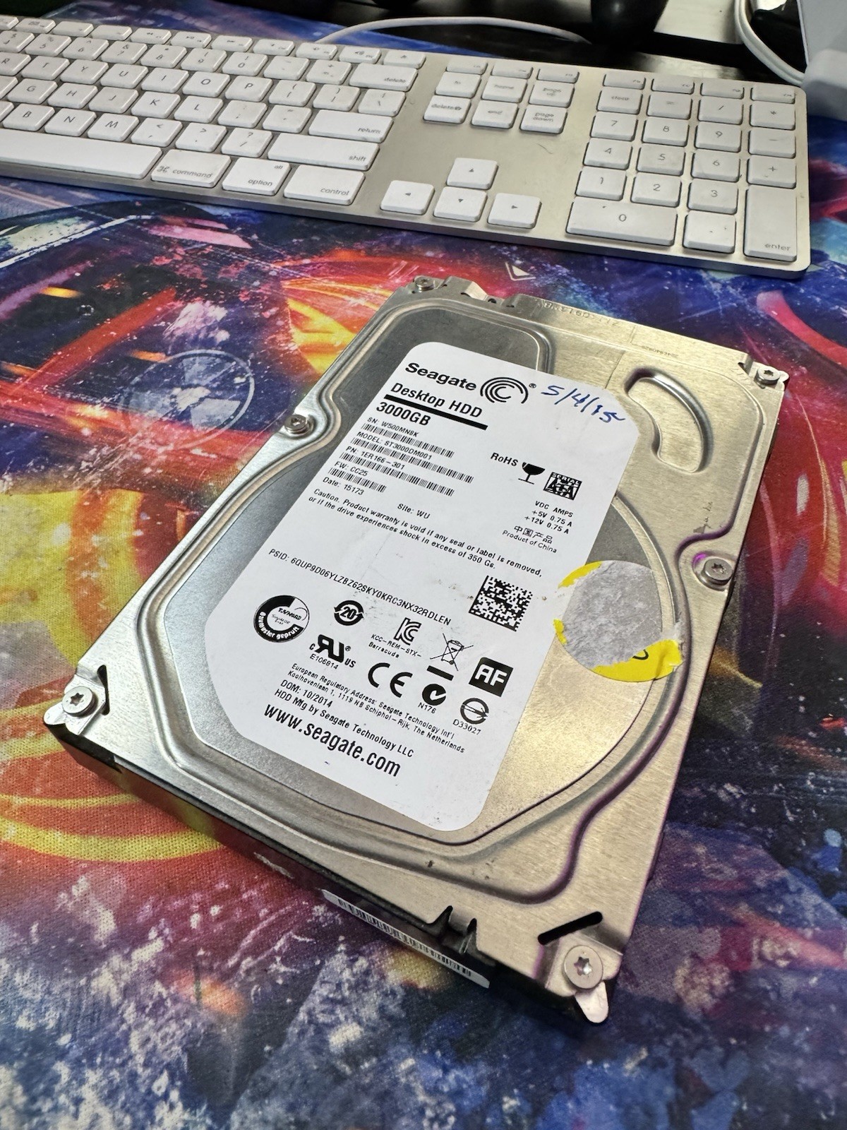 Seagate ST3000DM001-1ER166 3 TB 3.5" SATA III Desktop Hard Drive Barracuda