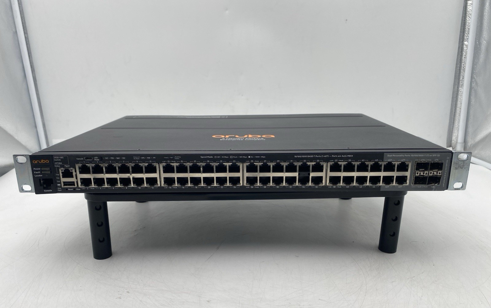 HPE Aruba 2920-48G Switch - Gray J9728A w/ 2-Port Stacking Module J9733A