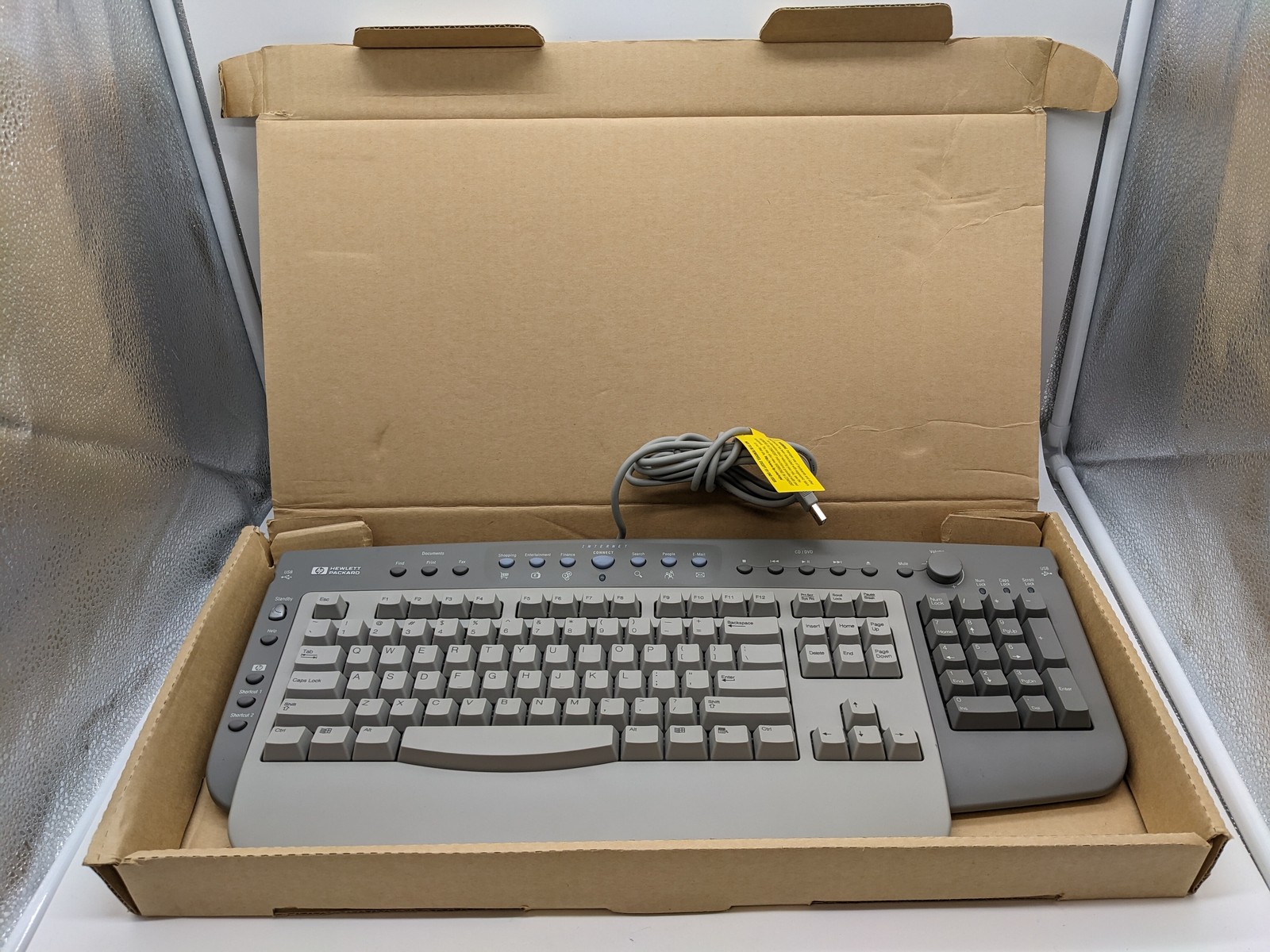HP Heavy-Duty 5183-9960 Multimedia Keyboard USB with Hub 5302H - 