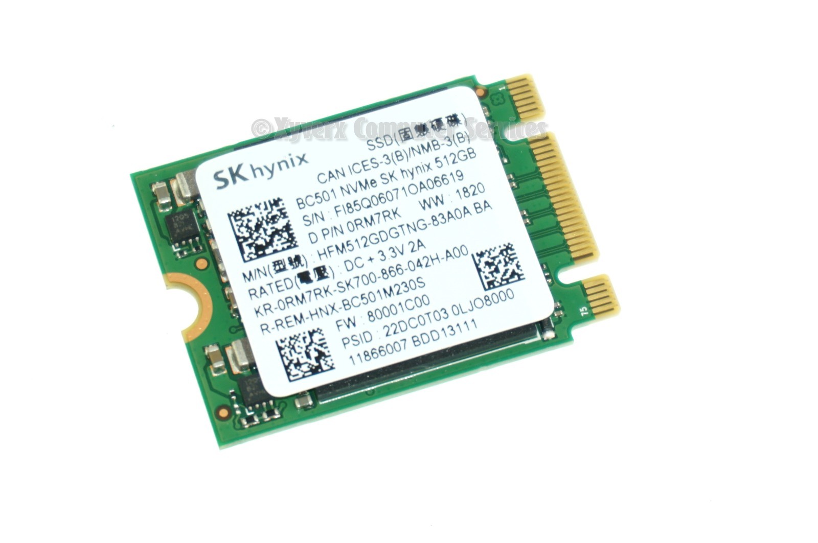 RM7RK HFM512GDGTNG-83A0A GENUINE DELL SSD 512GB INSPIRON 14 5491 P93G (CA211)
