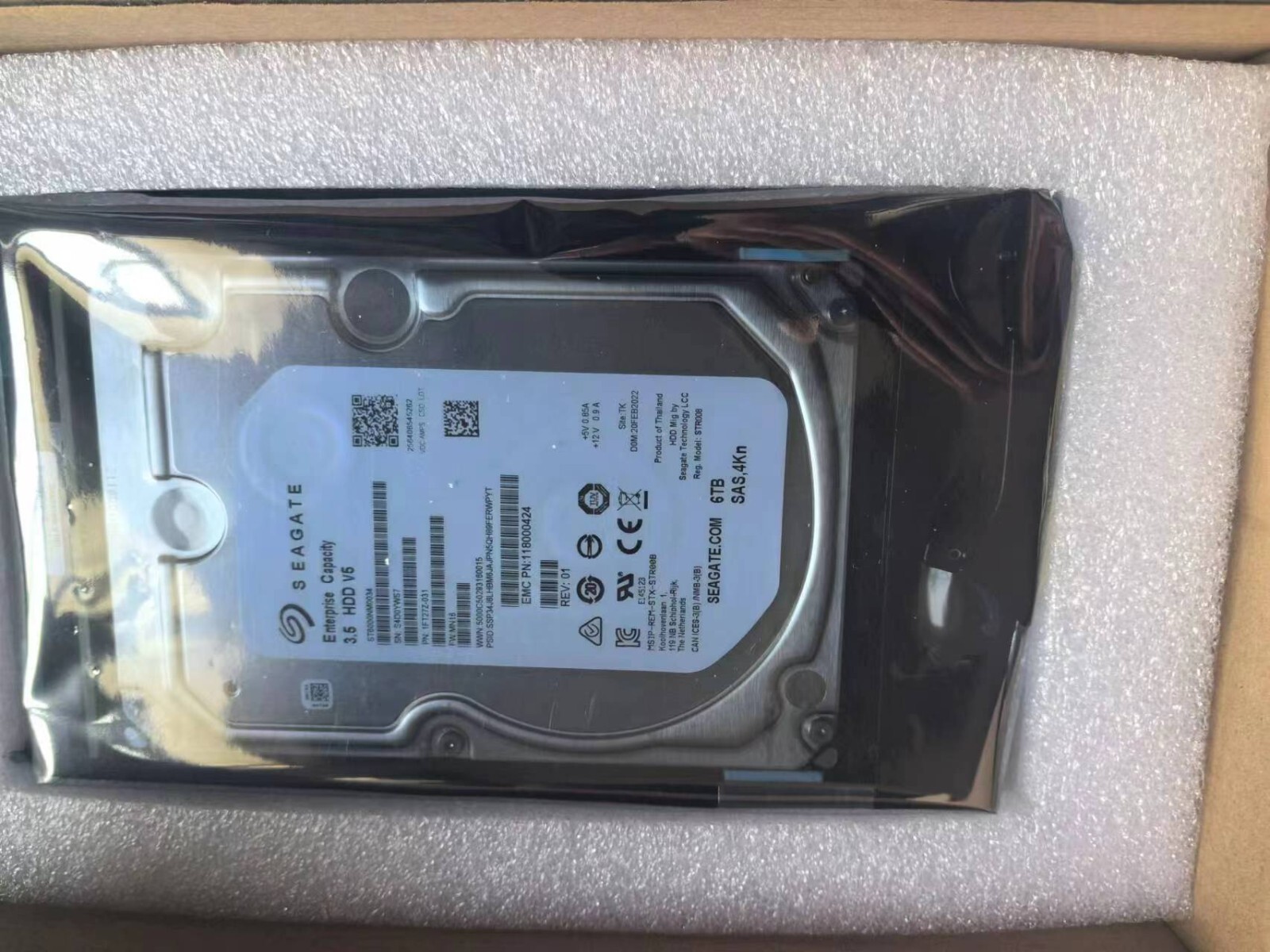 EMC UNITY D3-VS07-6000 005052437 005052438 unity 6TB SAS 3.5'' HDD Hard Drive