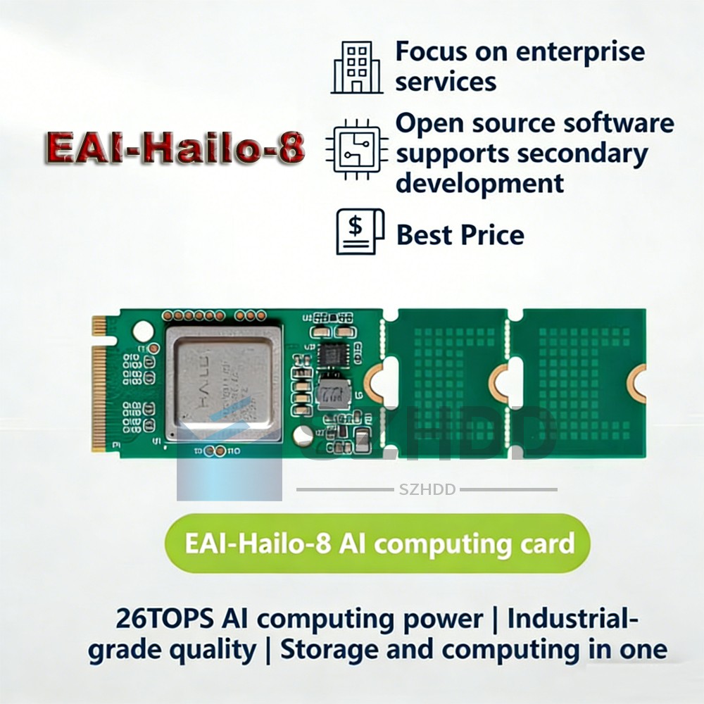 AI Accelerator Module Compatible 26TOPS For Raspberry Pi 5 Support Linux Windows