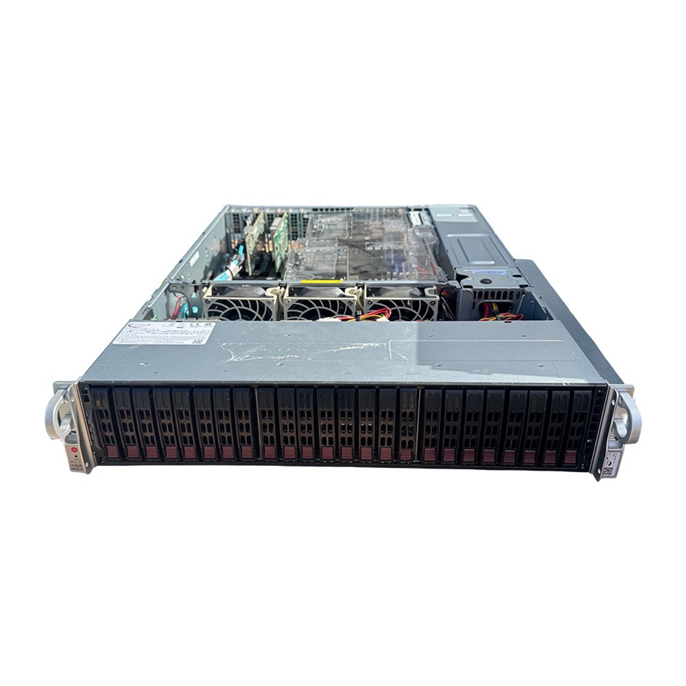Supermicro 2U 24 Bay SFF X11DPH-T 2x Xeon 8160 24C 256GB DDR4 IT Rear 2.5" Bays