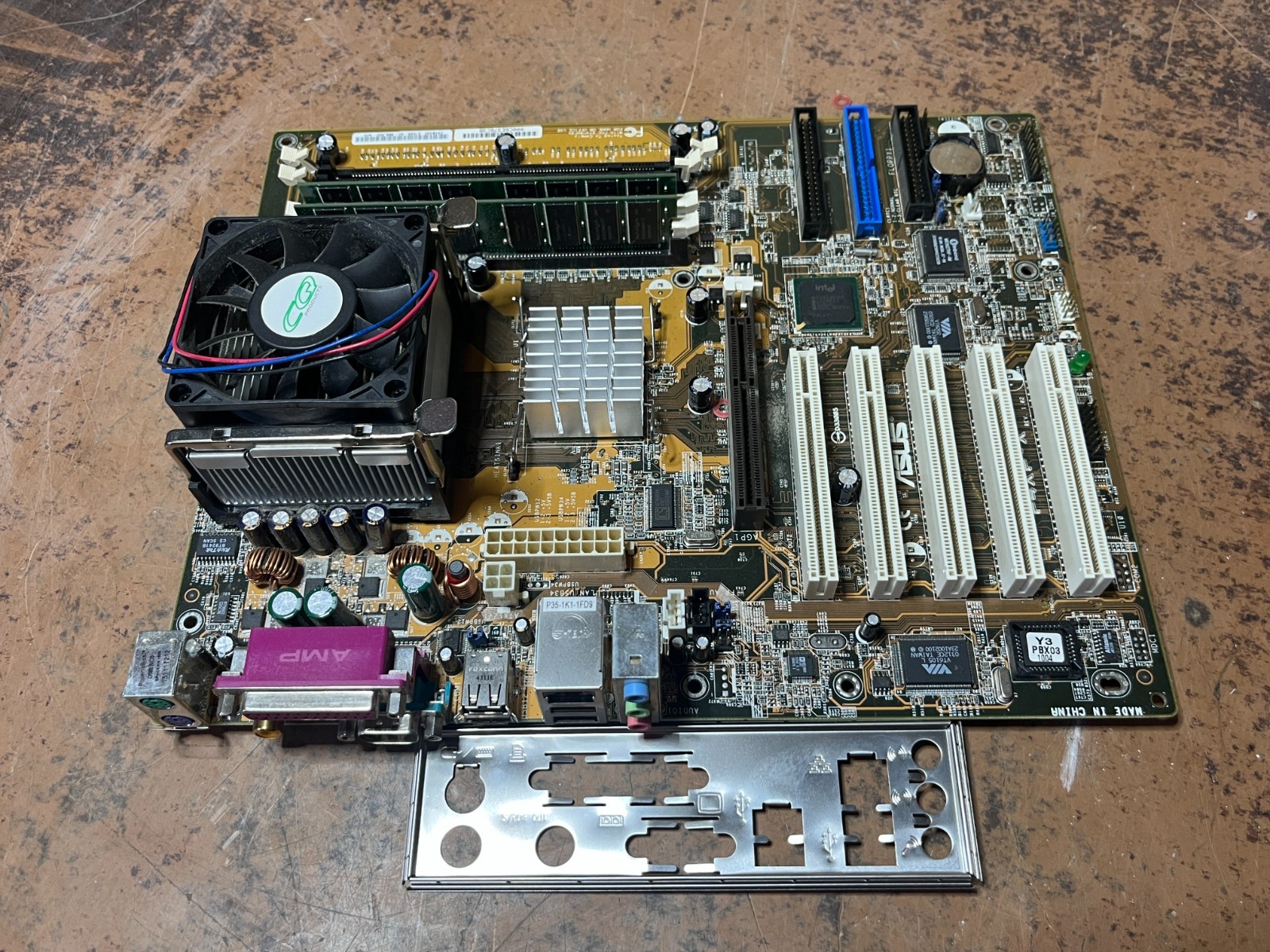 ASUS p4xp-x 845 Vintage Retro Gaming Intel Socket 845 AGP Motherboard DDR