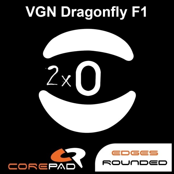 Corepad Skatez VGN Dragonfly F1 Replacement Mouse Feet Hyperglides PTFE Teflon