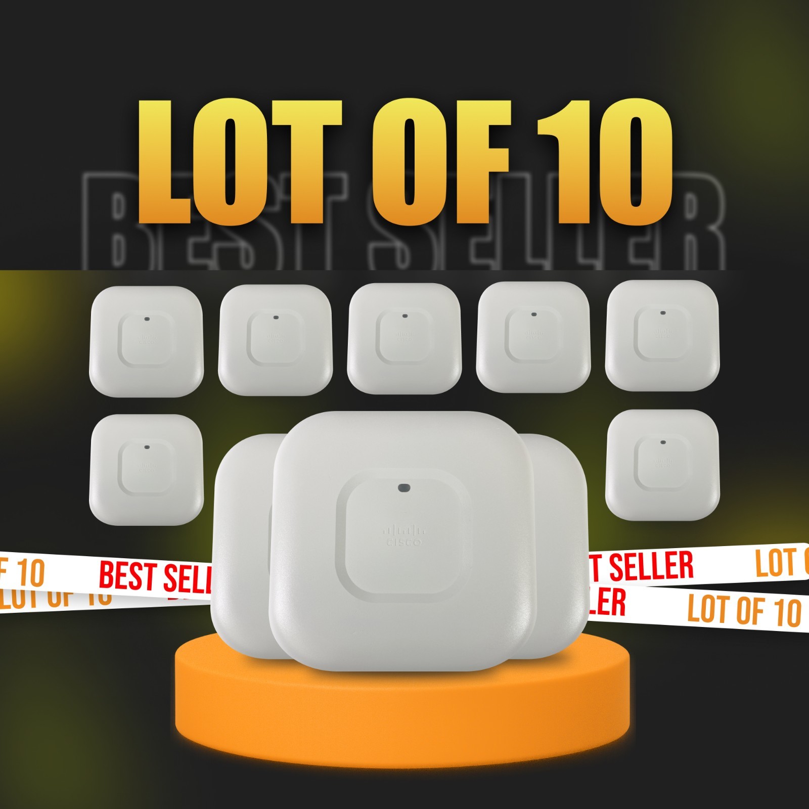 CISCO AIRONET AIR-LAP1141N-A-K9 802.11G/N POE ACCESS POINT LOT OF 10 SET BUNDLE
