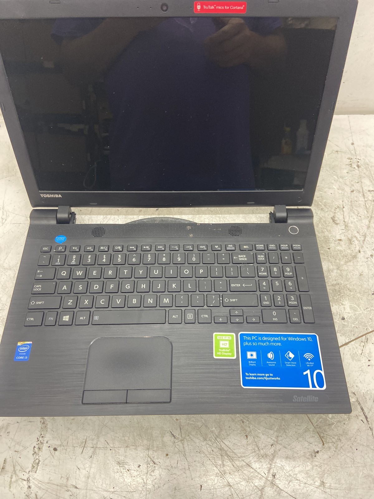 Toshiba Satellite C55-C5270 Intel i3-4005U 1.7 GHz 2GB NO HDD