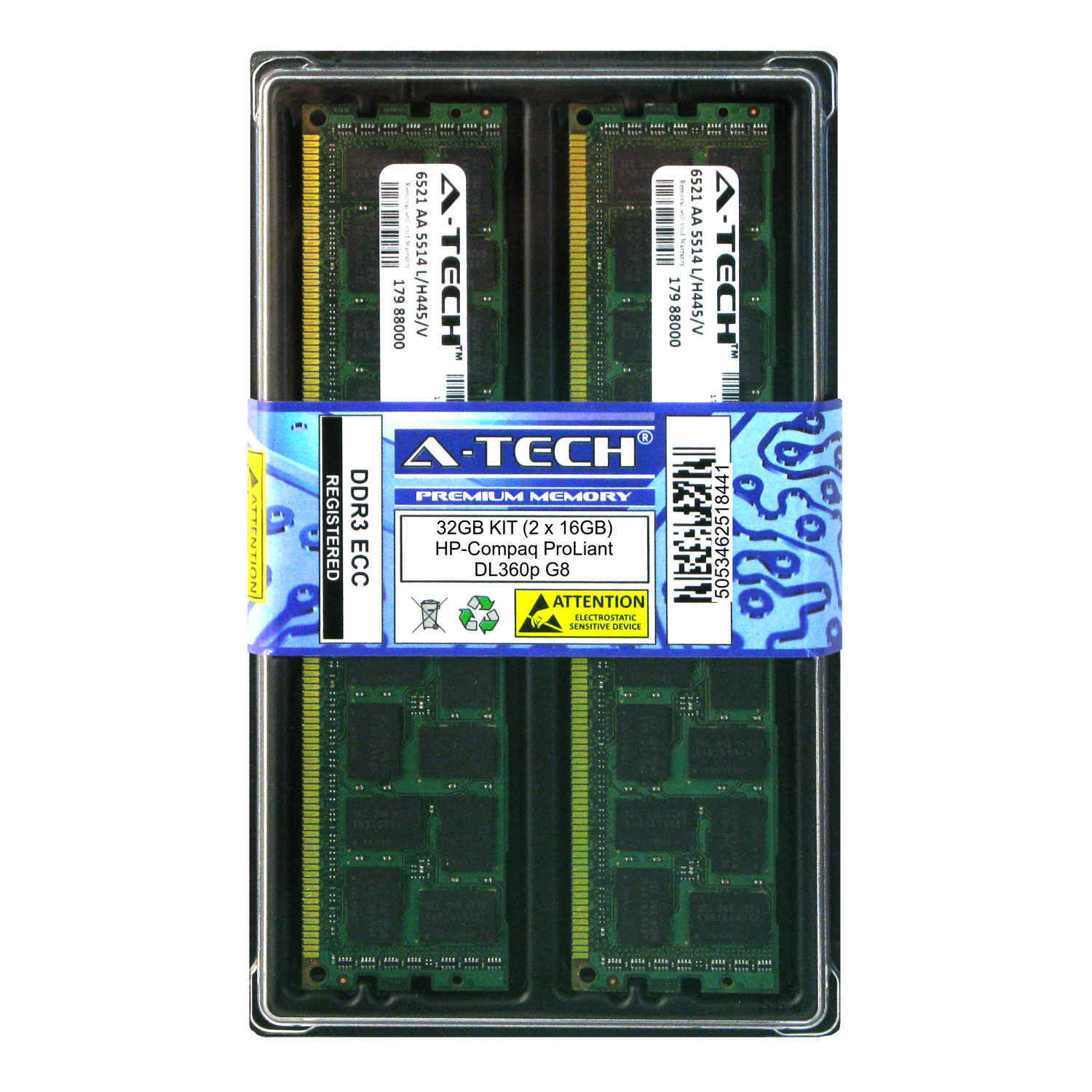 32GB KIT 2 x 16GB HP Compaq ProLiant DL360p G8 DL380p G8 DL980 G7 Ram Memory