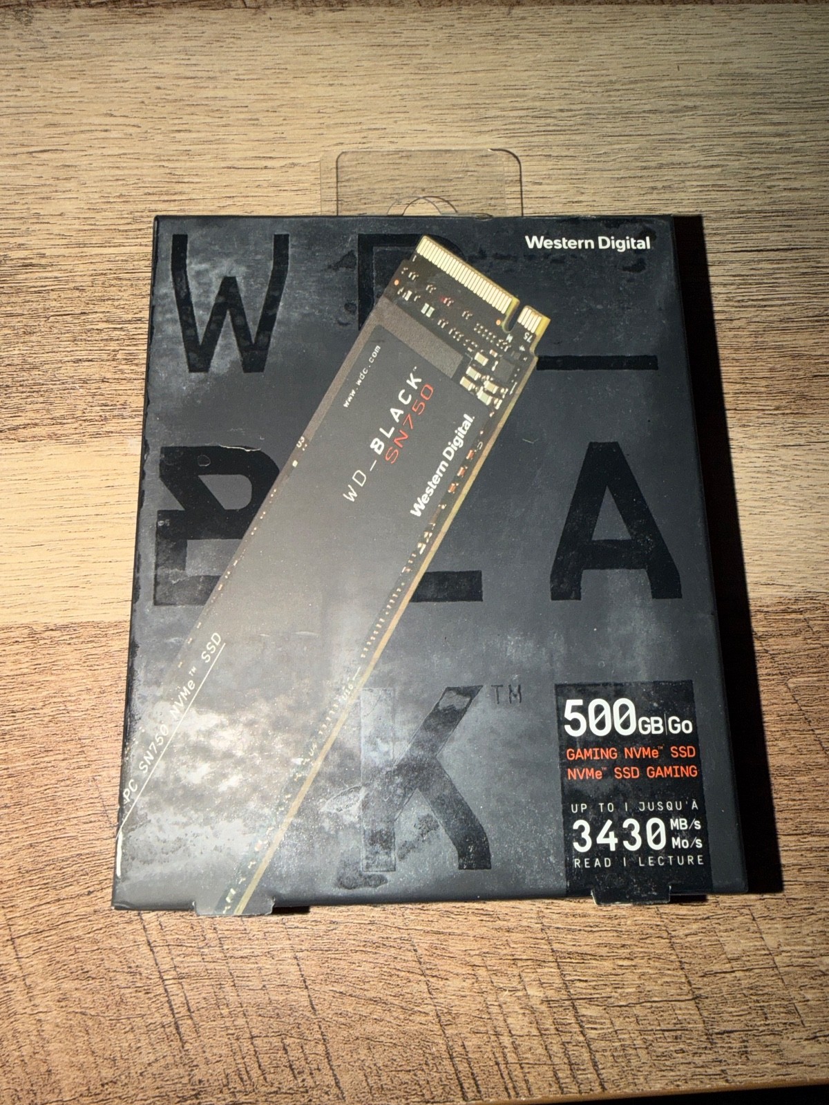WD_BLACK SN750 500GB NVMe M.2 2280 PCIe SSD WDS500G3X0C - New Factory Sealed