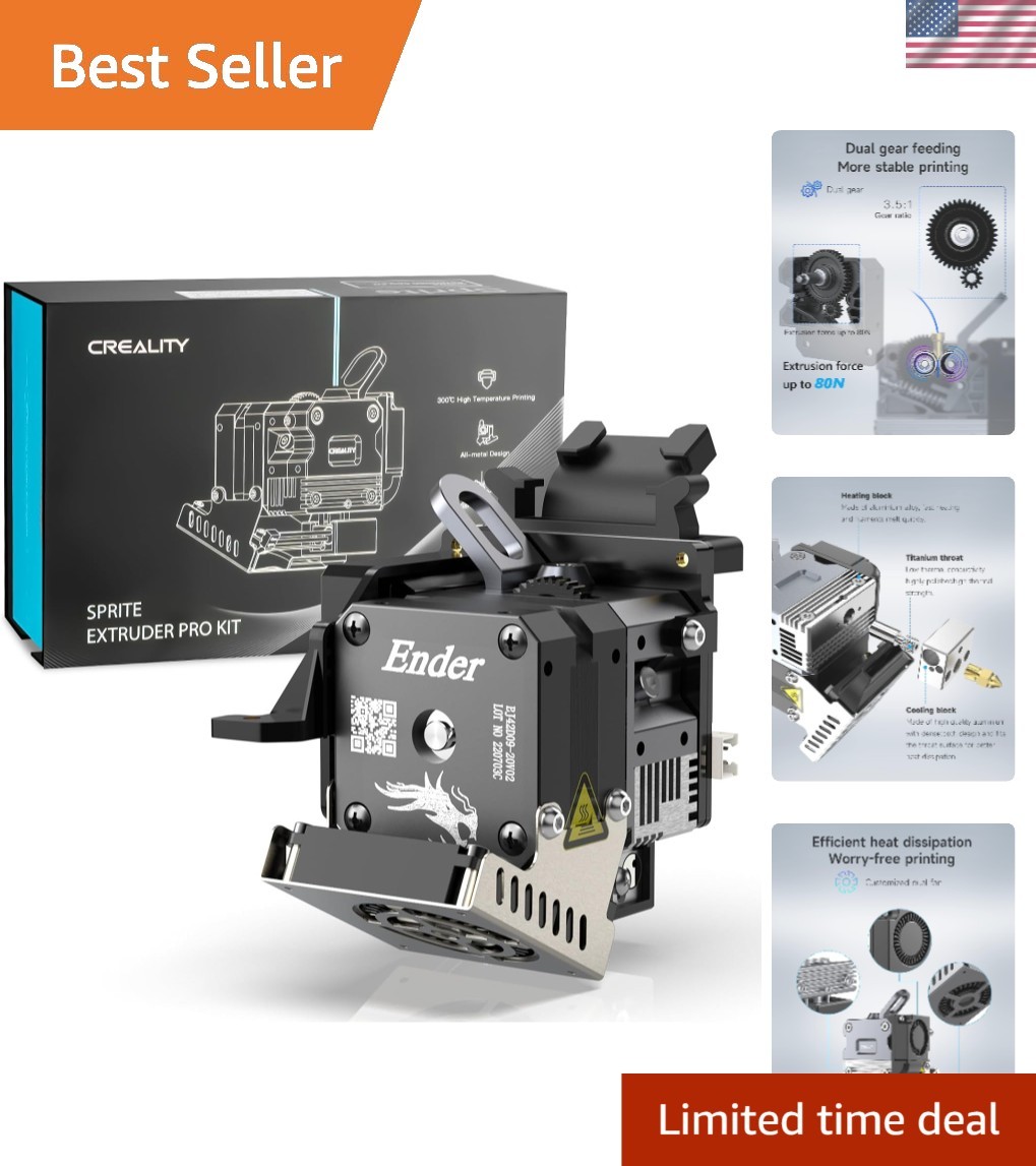 High-Temperature Extruder Pro Upgrade for Ender 3 V2/Pro/Max - Supports BL Touch