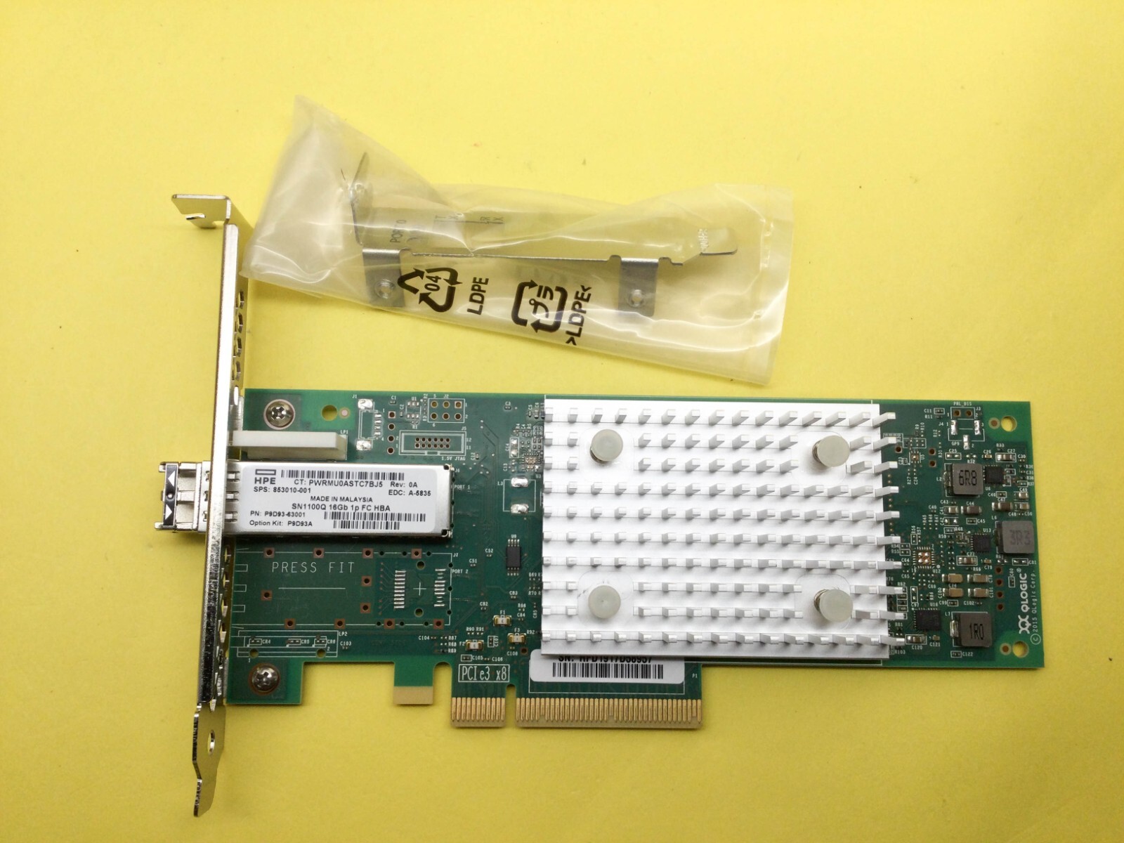 P9D93A HPE StoreFabric SN1100Q 16Gb Single Port Fibre Channel HBA QLE2690-HP New