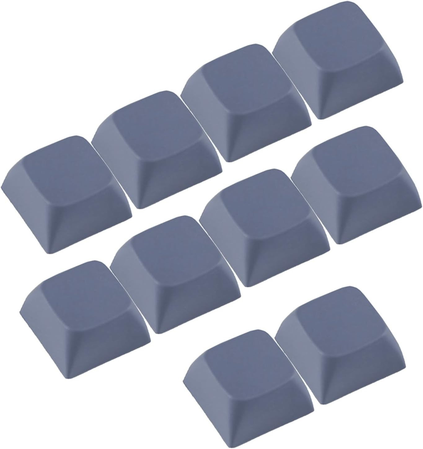 10Pcs 1U XDA Profile Keycap Set Multi Color PBT Blank Keycaps Mechanical Keyboar
