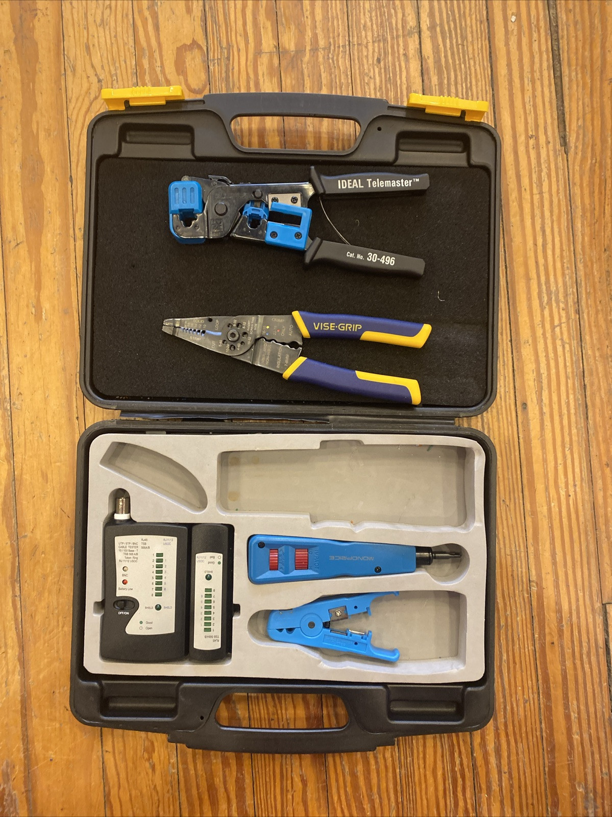 8253) Monoprice MDL-110K6 Professional Networking Tool Kit (INCOMPLETE)