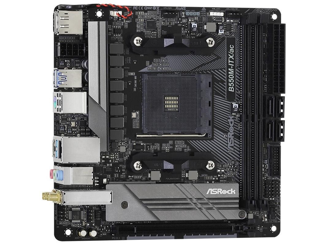 For ASRock B550M-HDV motherboard AM4 2×DDR4 64GB HDMI+DP Mini-ITX Tested OK