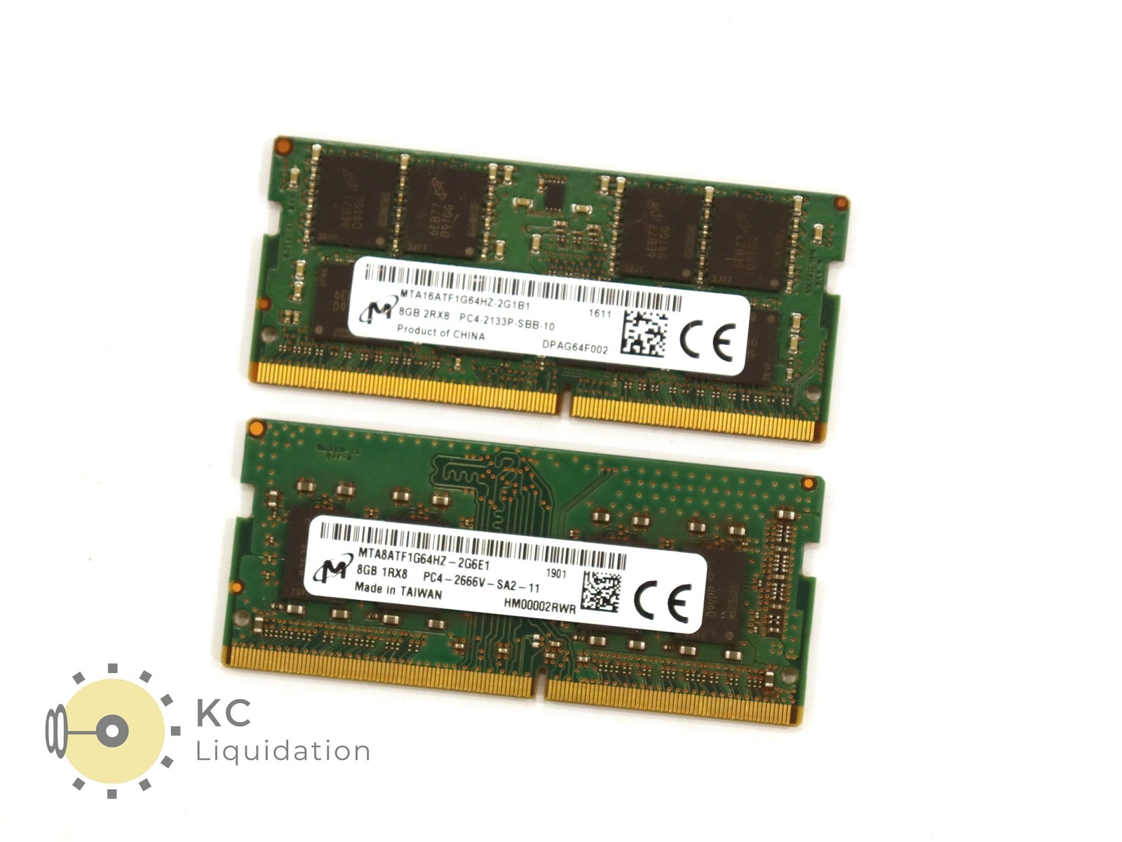 Micron Lot (2x8GB) DDR4 PC4-2133P & PC4-2666V 1Rx8 2Rx8 SODIMM Memory RAM